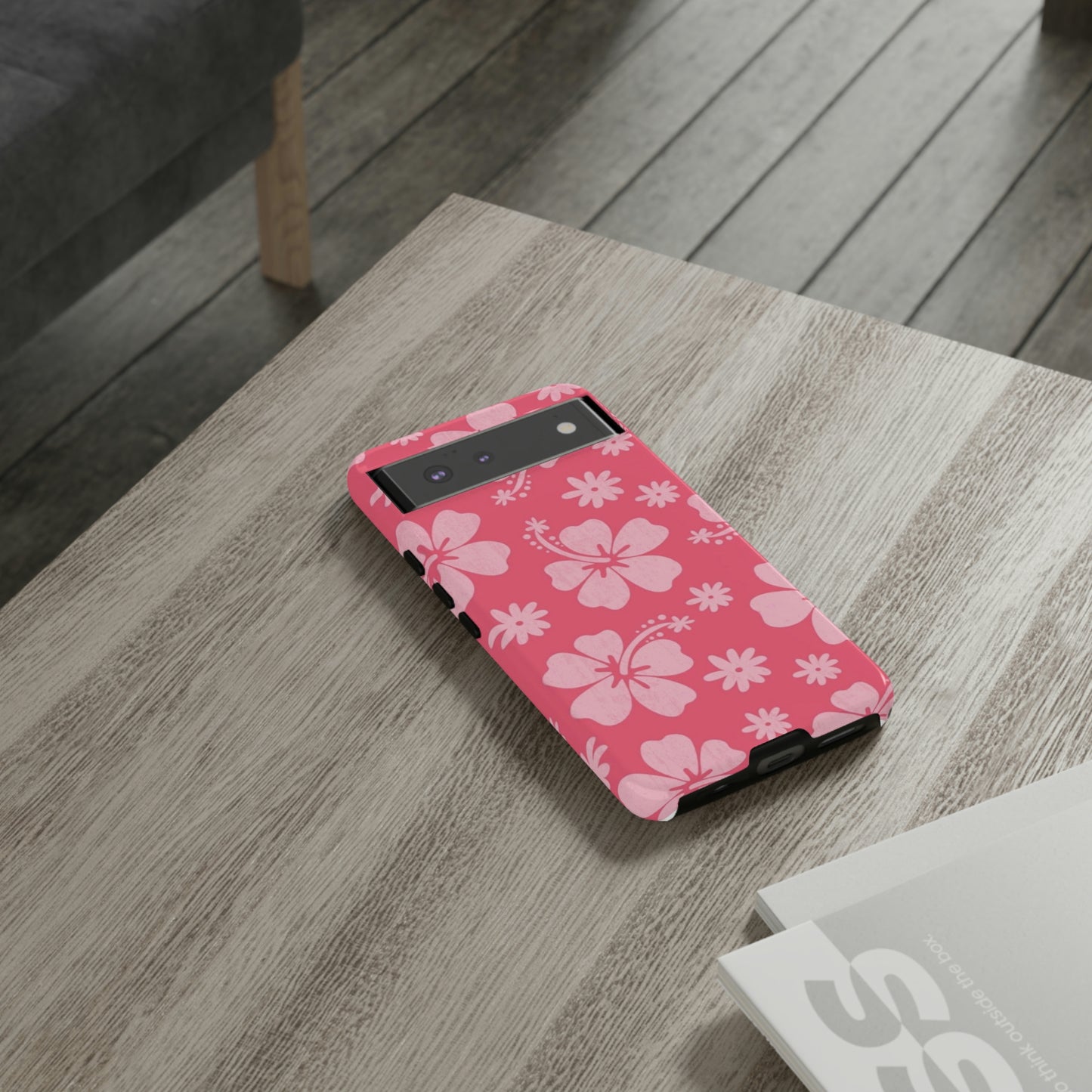 Pink hibiscus phone case/ for Samsung & Google phones /summer collection