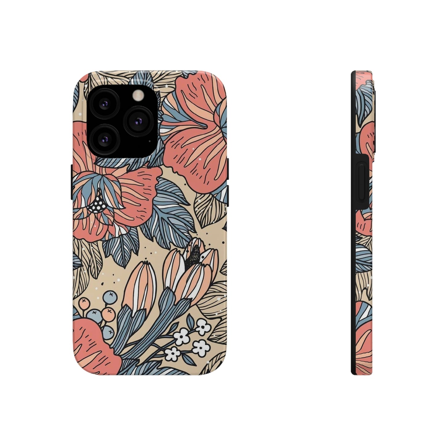 Floral phone case, for Iphone/Tough Phone Cases/