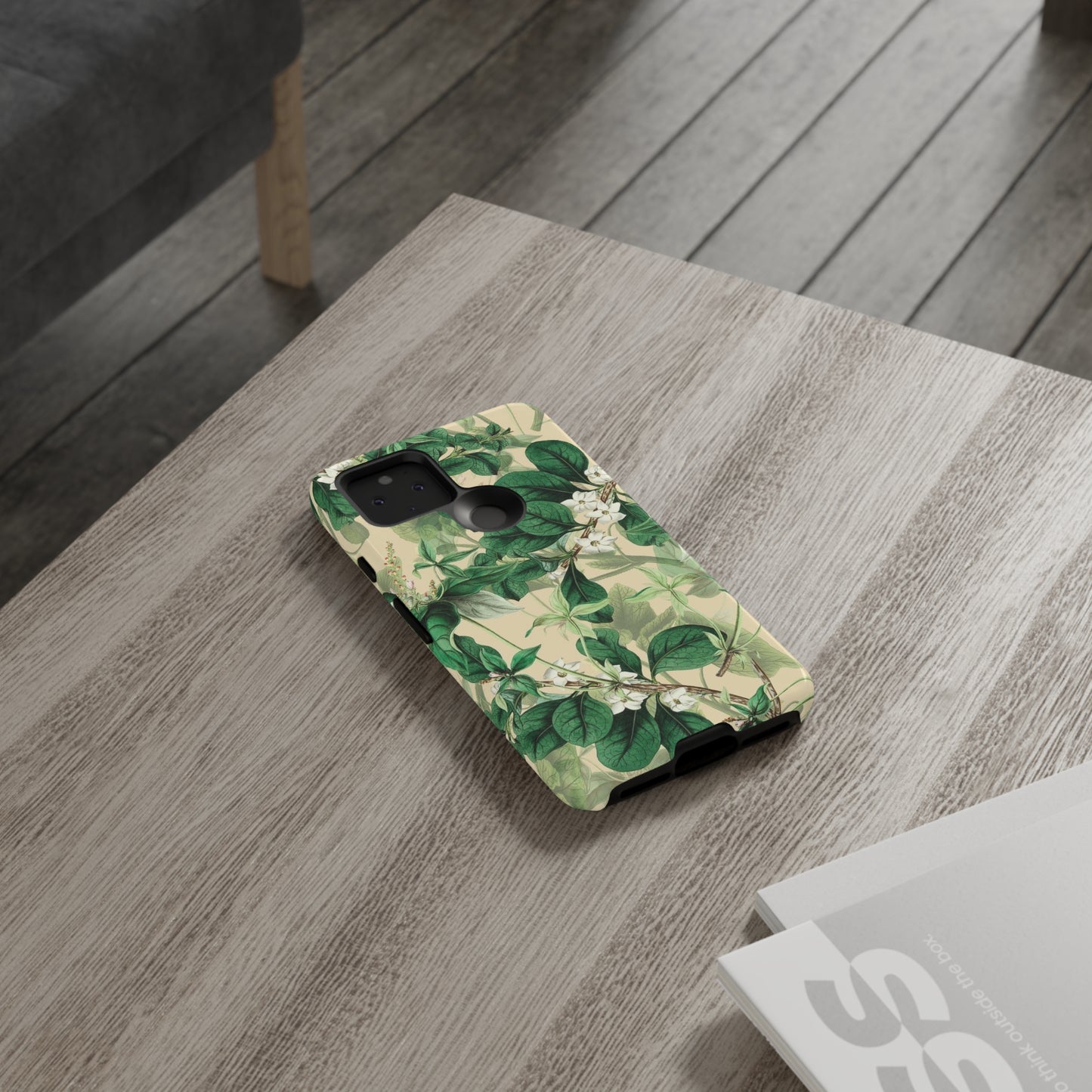 Green Petal phone case, for Samsung & Google phone./ Floral Collection