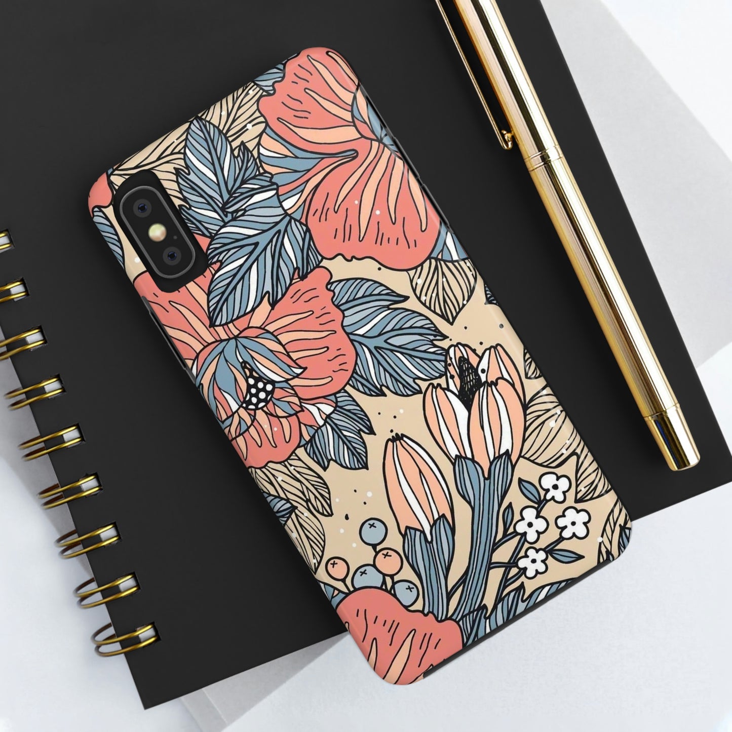 Floral phone case, for Iphone/Tough Phone Cases/