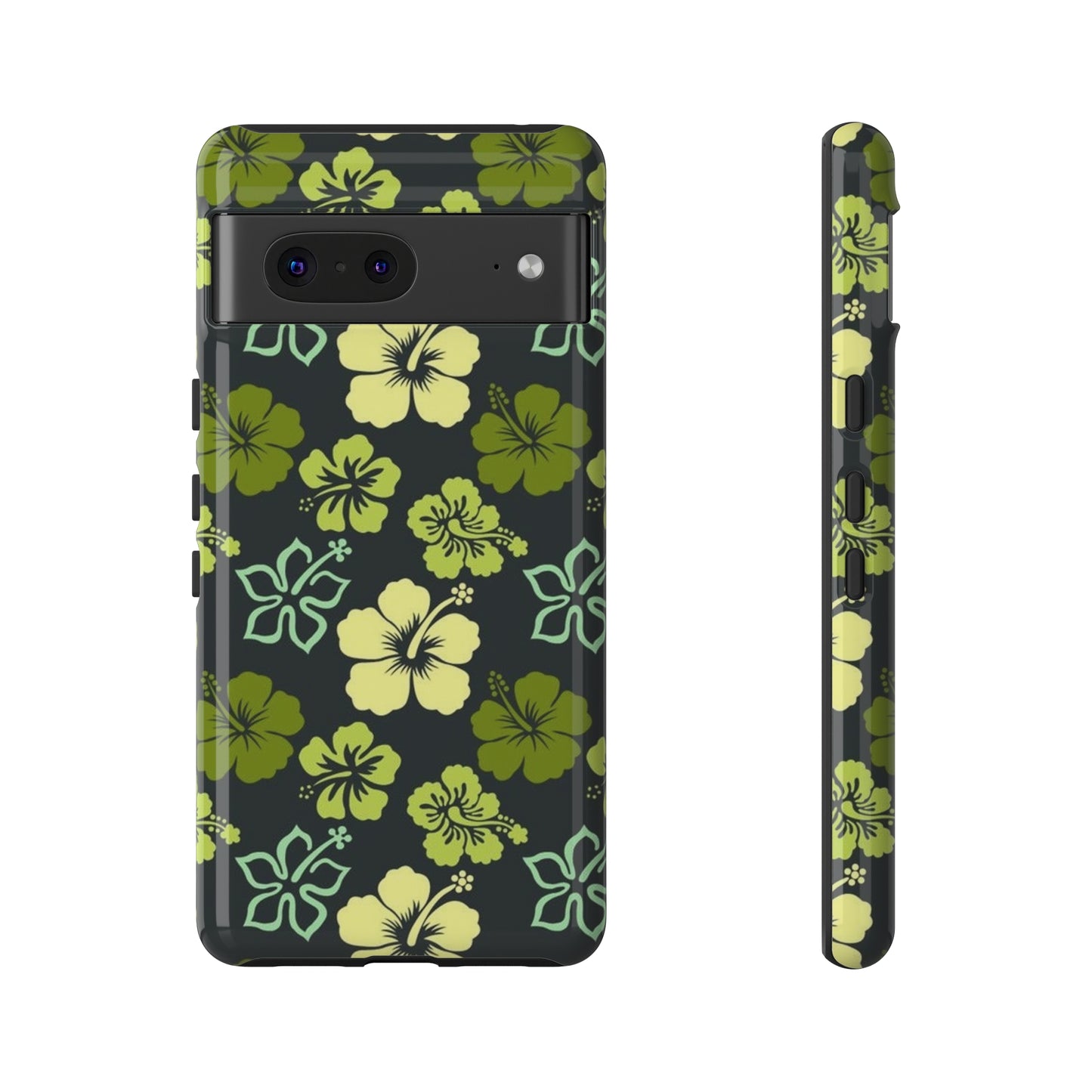 Green Hawaiian phone case for Samsung & Google phones / summer collection / Tough Cases