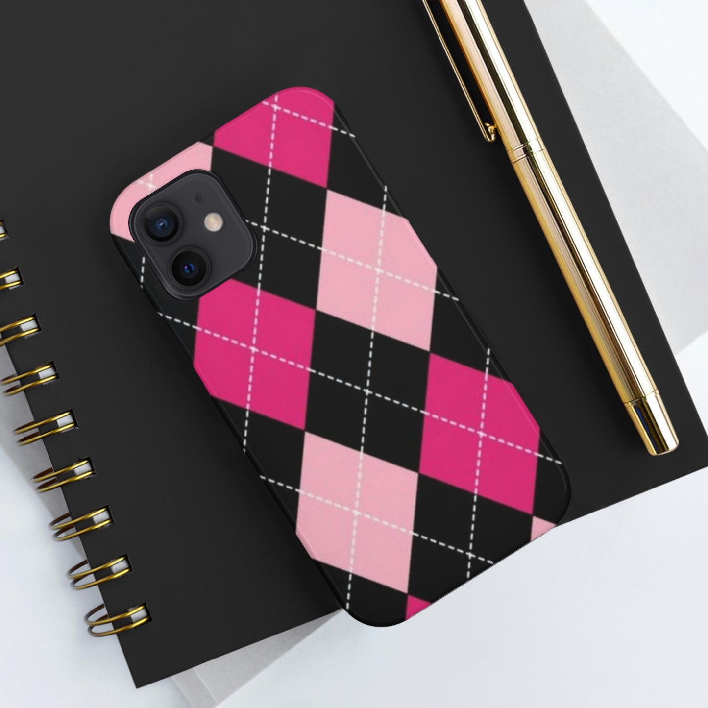 Pink Diamond phone case/ for iPhone/ plaid collection/ Tough Phone Cases