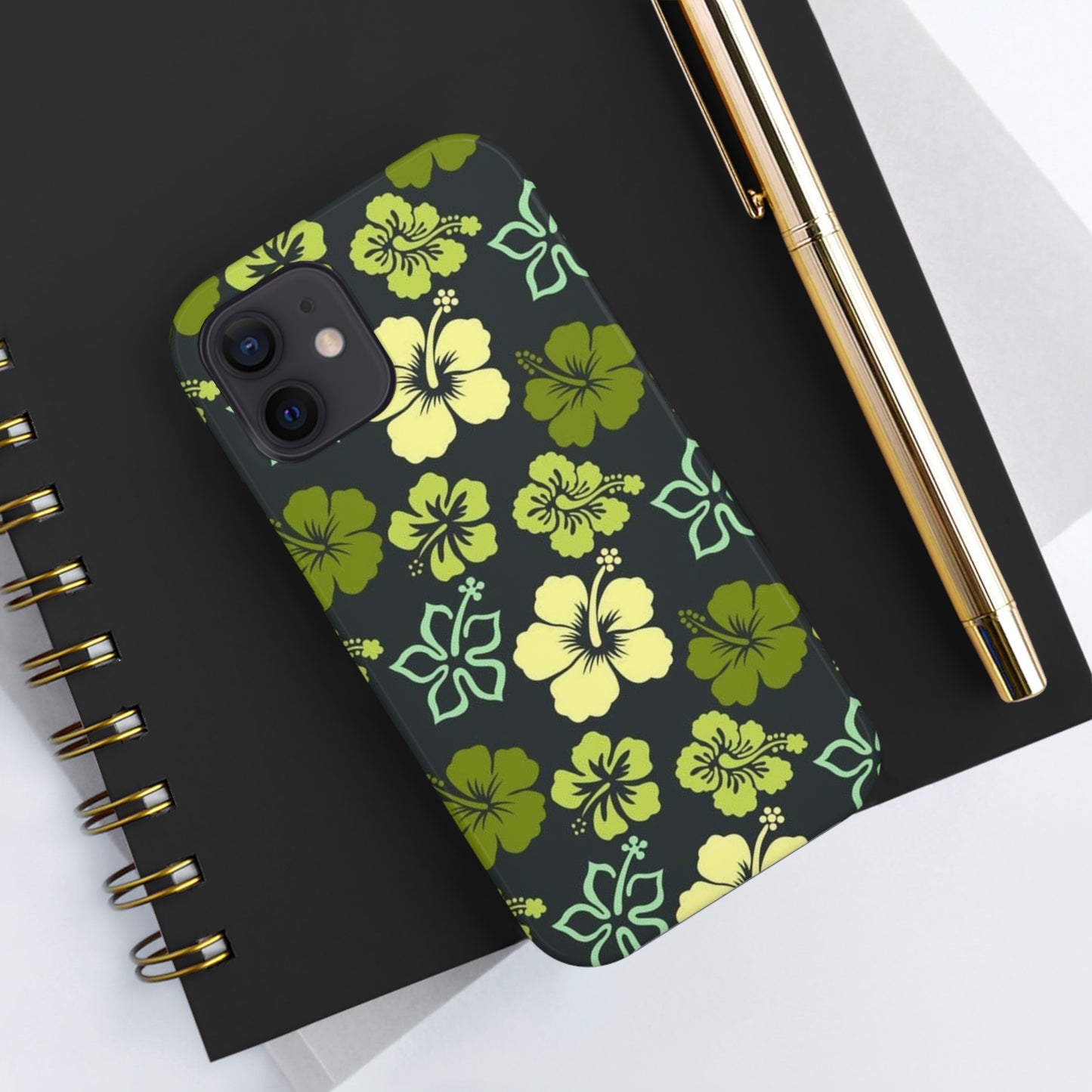 Green Hawaiian phone case for iPhone / summer collection Tough Phone Cases, Case-Mate