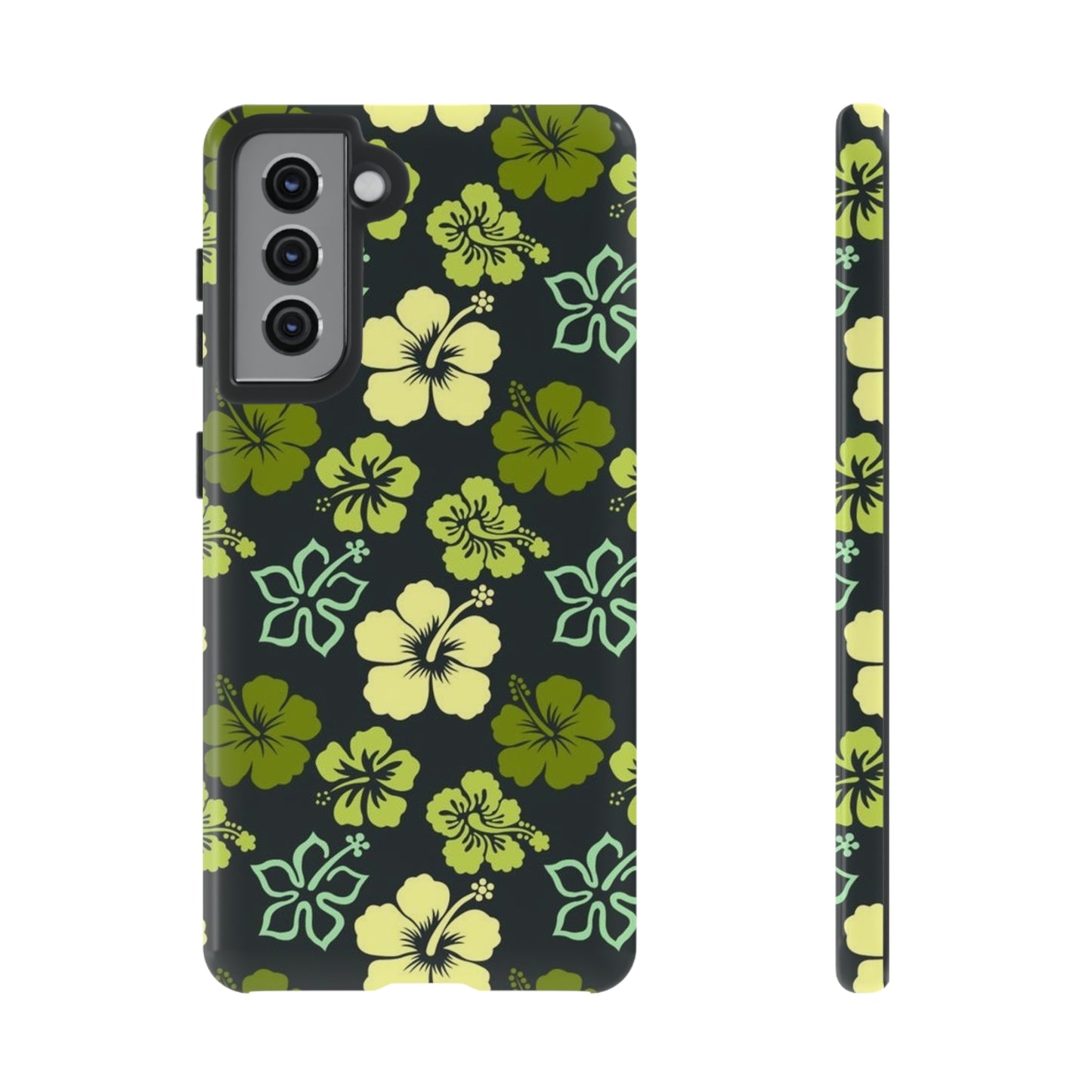 Green Hawaiian phone case for Samsung & Google phones / summer collection / Tough Cases