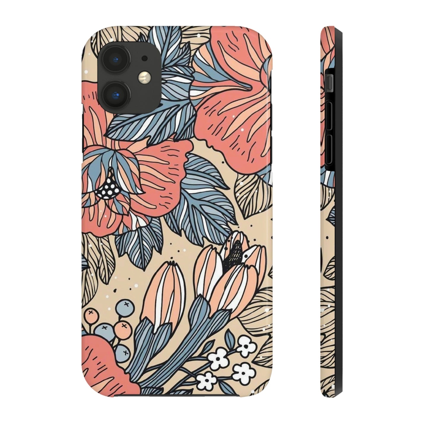 Floral phone case, for Iphone/Tough Phone Cases/