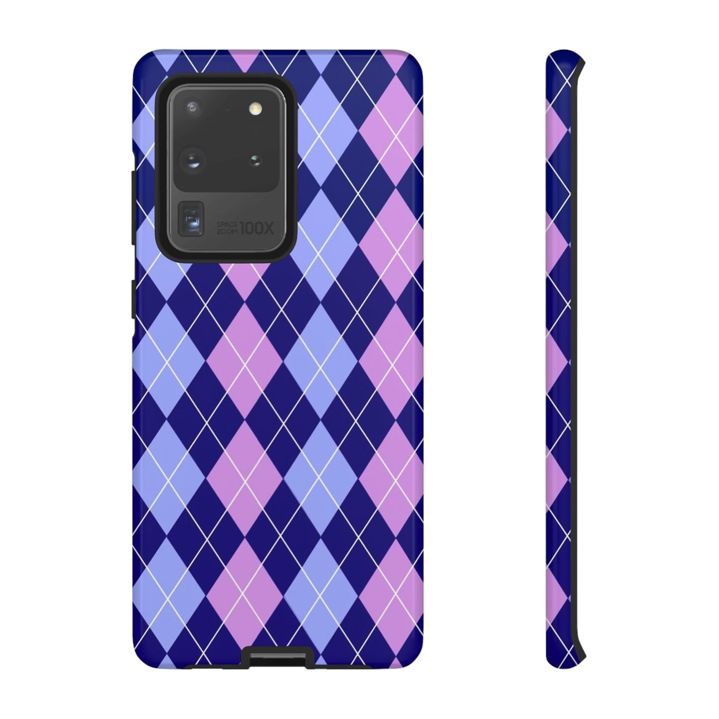 Purple sweater phone case/ for Samsung & Google phone/ plaid collection/ Tough Phone Cases