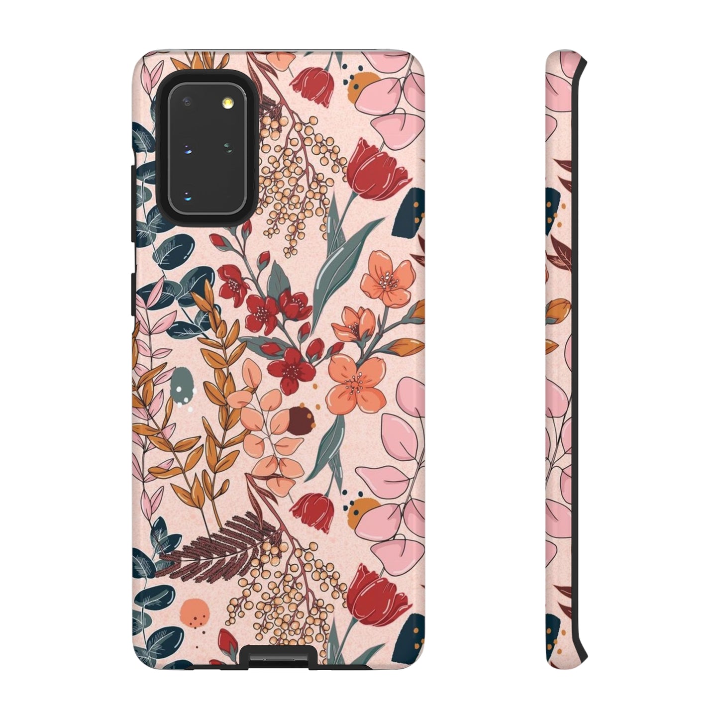 Pink Floral phone case for Samsung & Google phone/Tough Cases/ Floral Collection