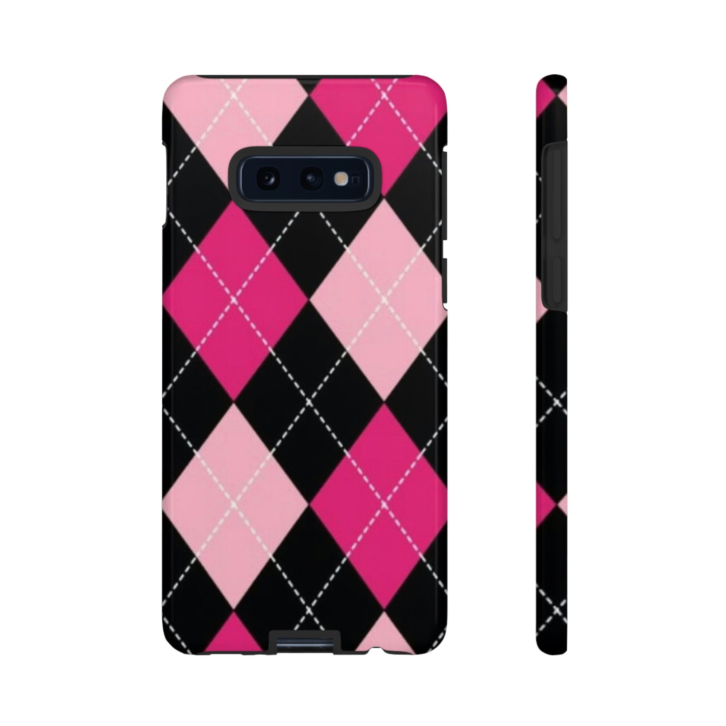 Pink Diamond phone case/ for Samsung & Google phones/ plaid collection/ Tough Phone Cases