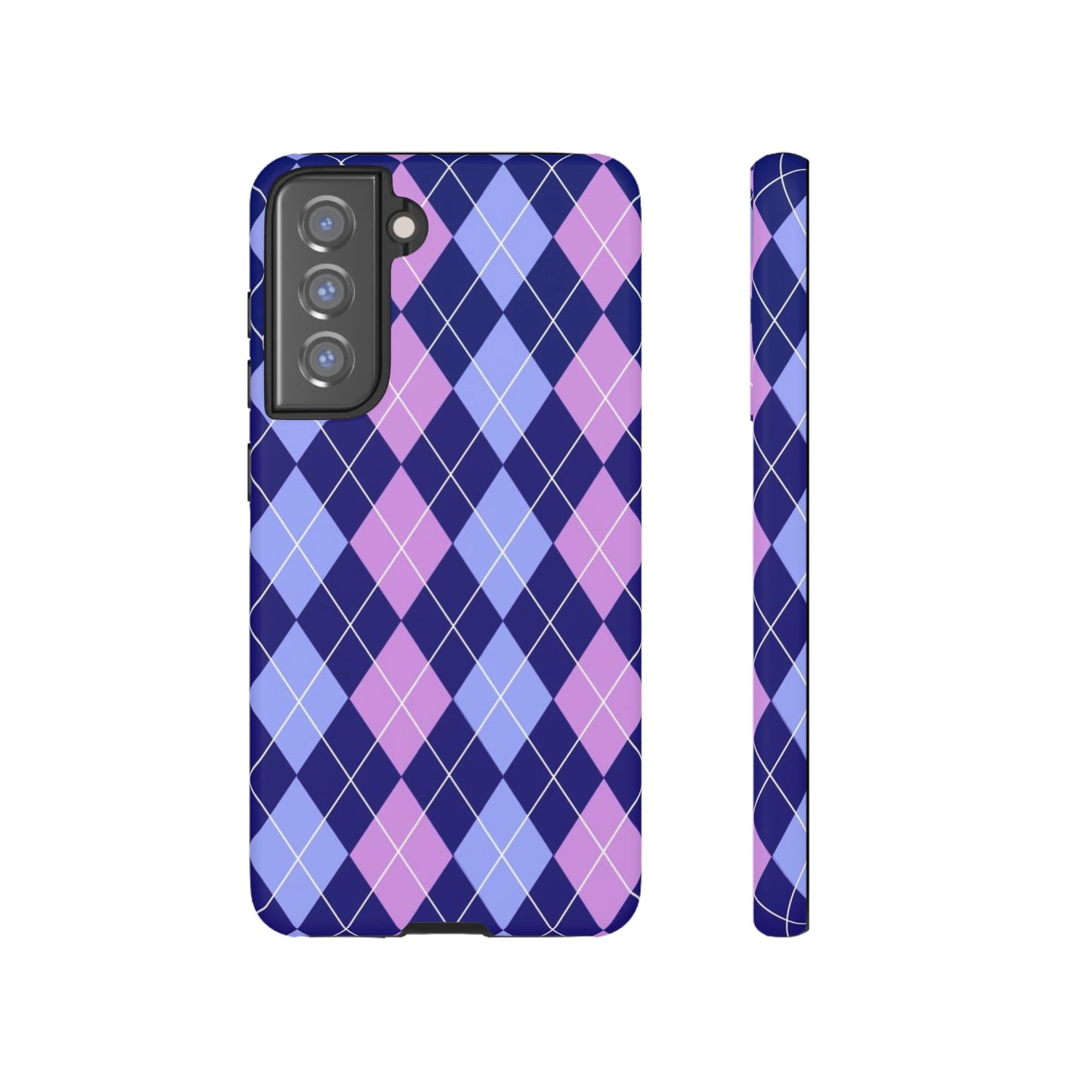 Purple sweater phone case/ for Samsung & Google phone/ plaid collection/ Tough Phone Cases