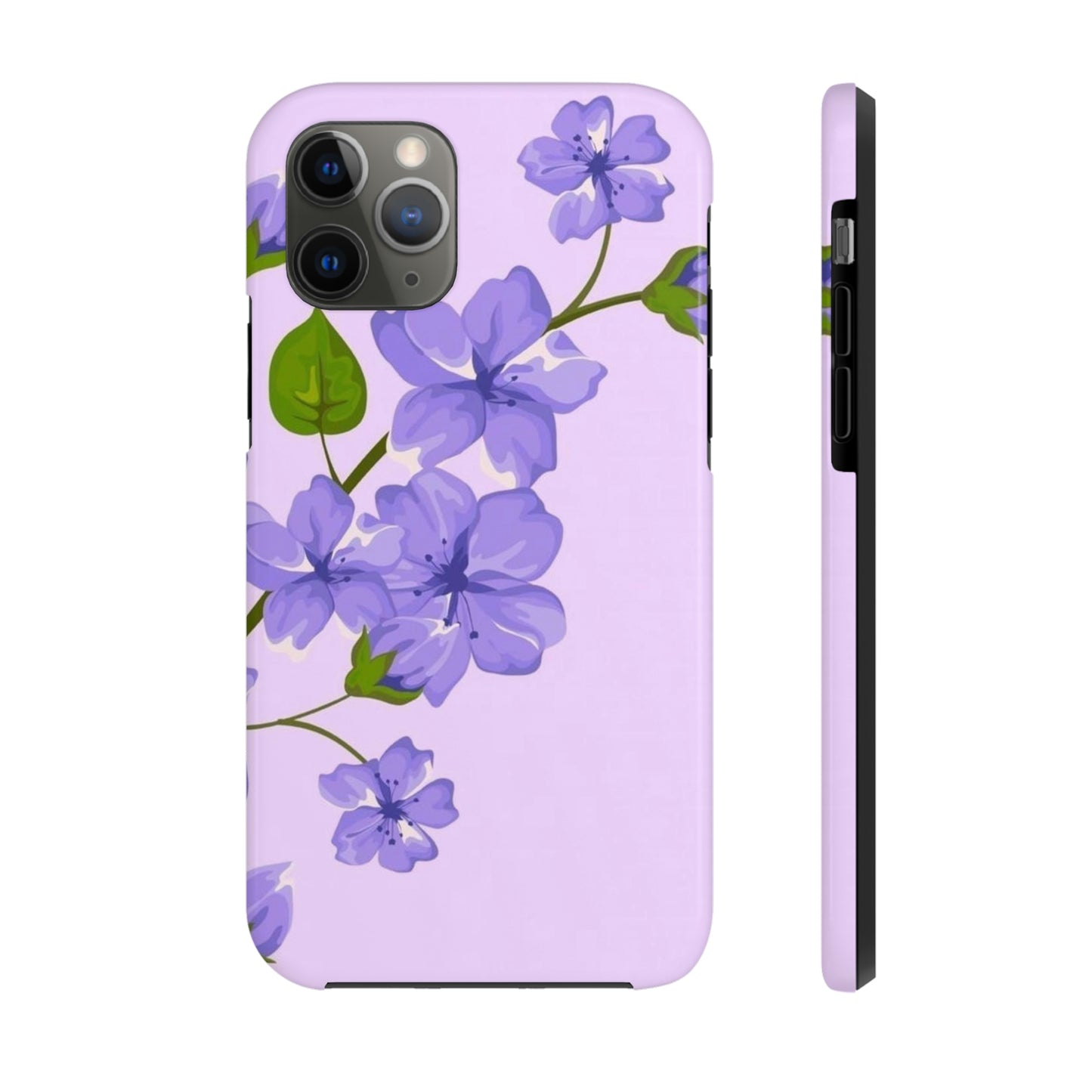 Purple floral phone case, for iphone,Tough Phone Cases, Floral Collection