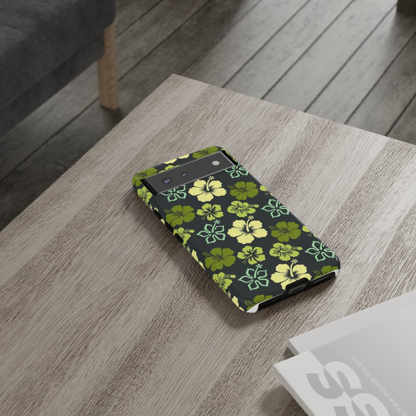 Green Hawaiian phone case for Samsung & Google phones / summer collection / Tough Cases