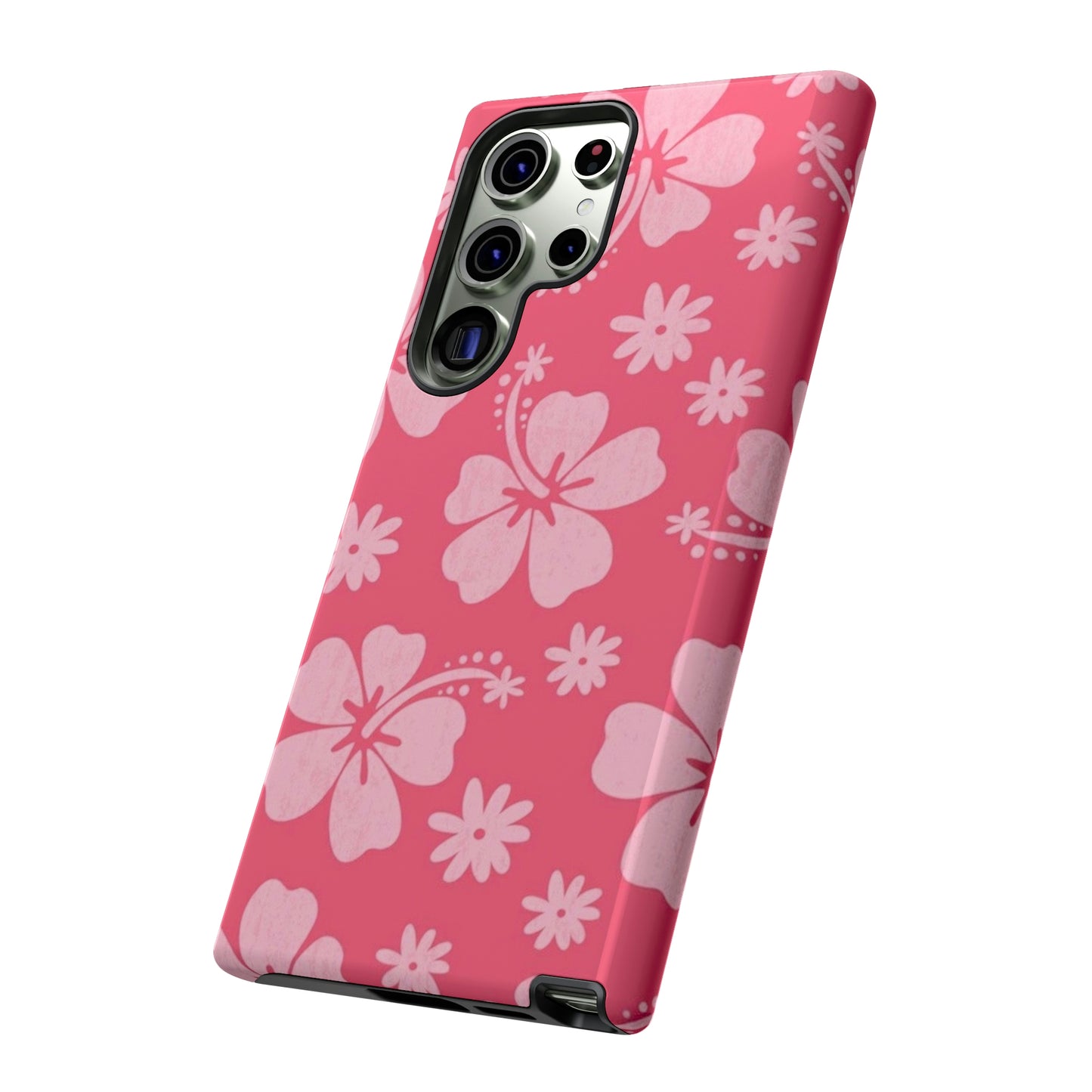 Pink hibiscus phone case/ for Samsung & Google phones /summer collection