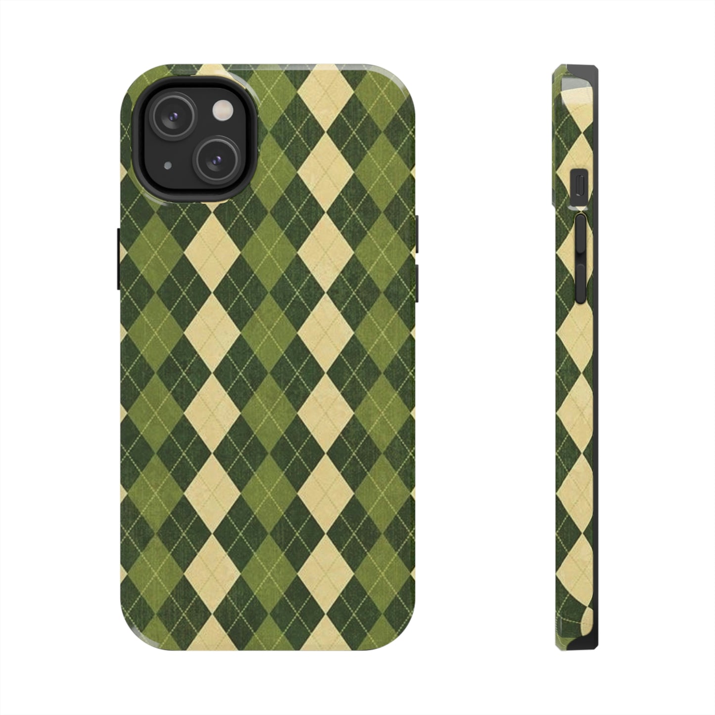 Green Plaid sweater phone case/ for iPhone/ plaid collection/ Tough Phone Cases