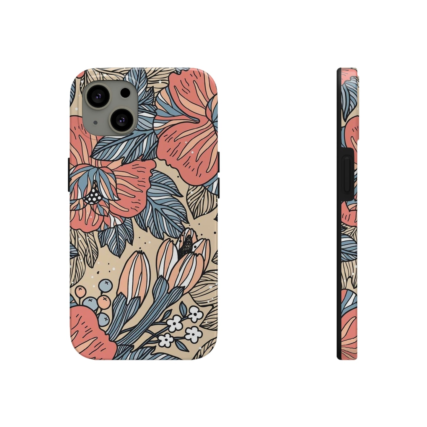 Floral phone case, for Iphone/Tough Phone Cases/