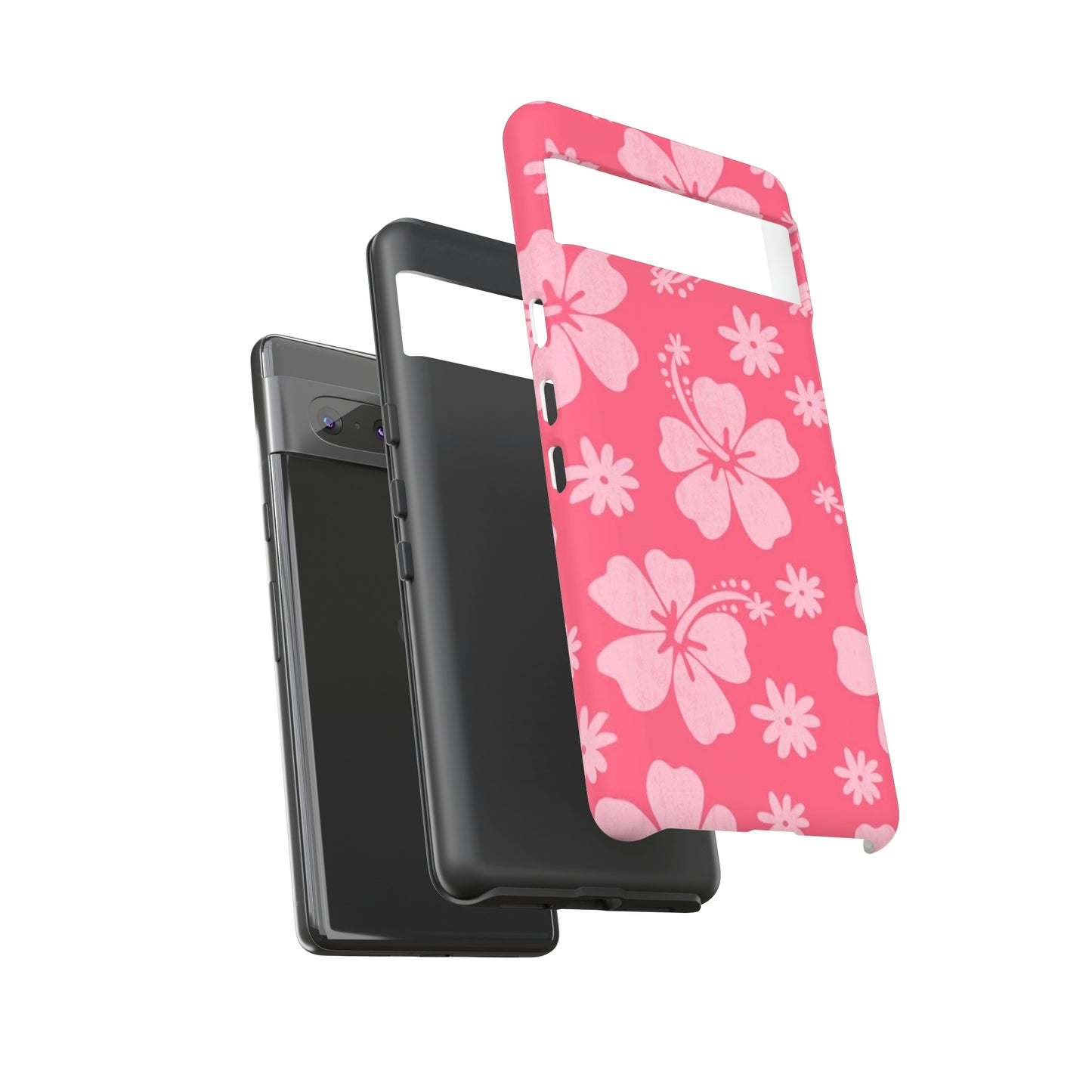 Pink hibiscus phone case/ for Samsung & Google phones /summer collection