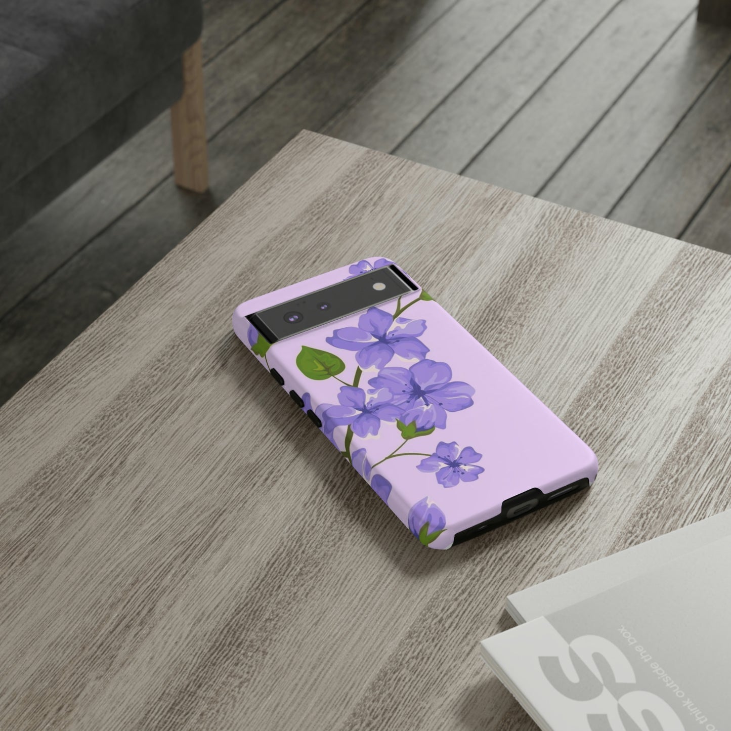 Purple Floral case for Samsung & Google phone./Tough Cases/ Floral collection