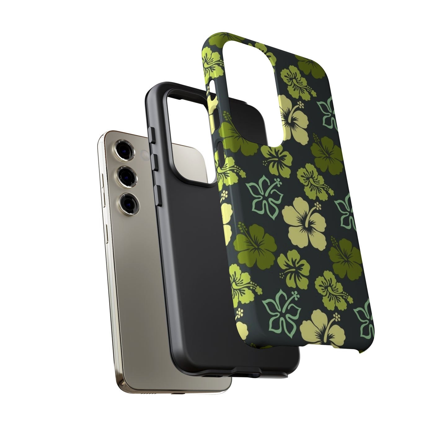 Green Hawaiian phone case for Samsung & Google phones / summer collection / Tough Cases