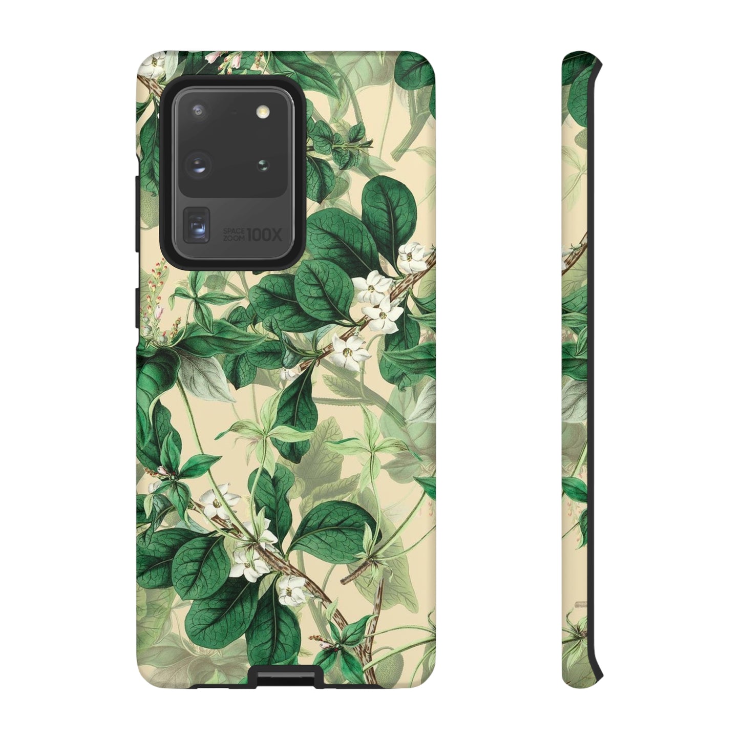 Green Petal phone case, for Samsung & Google phone./ Floral Collection