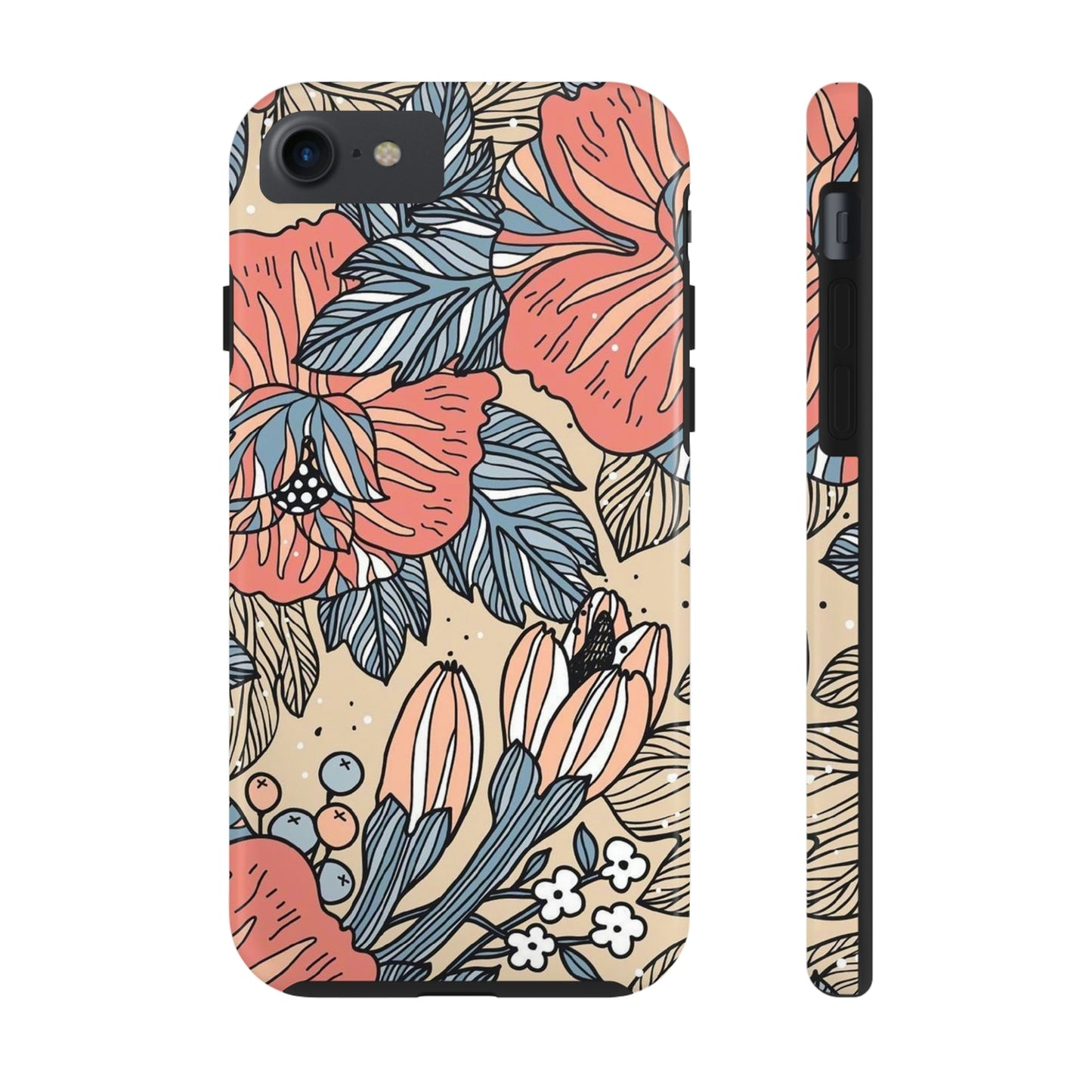 Floral phone case, for Iphone/Tough Phone Cases/