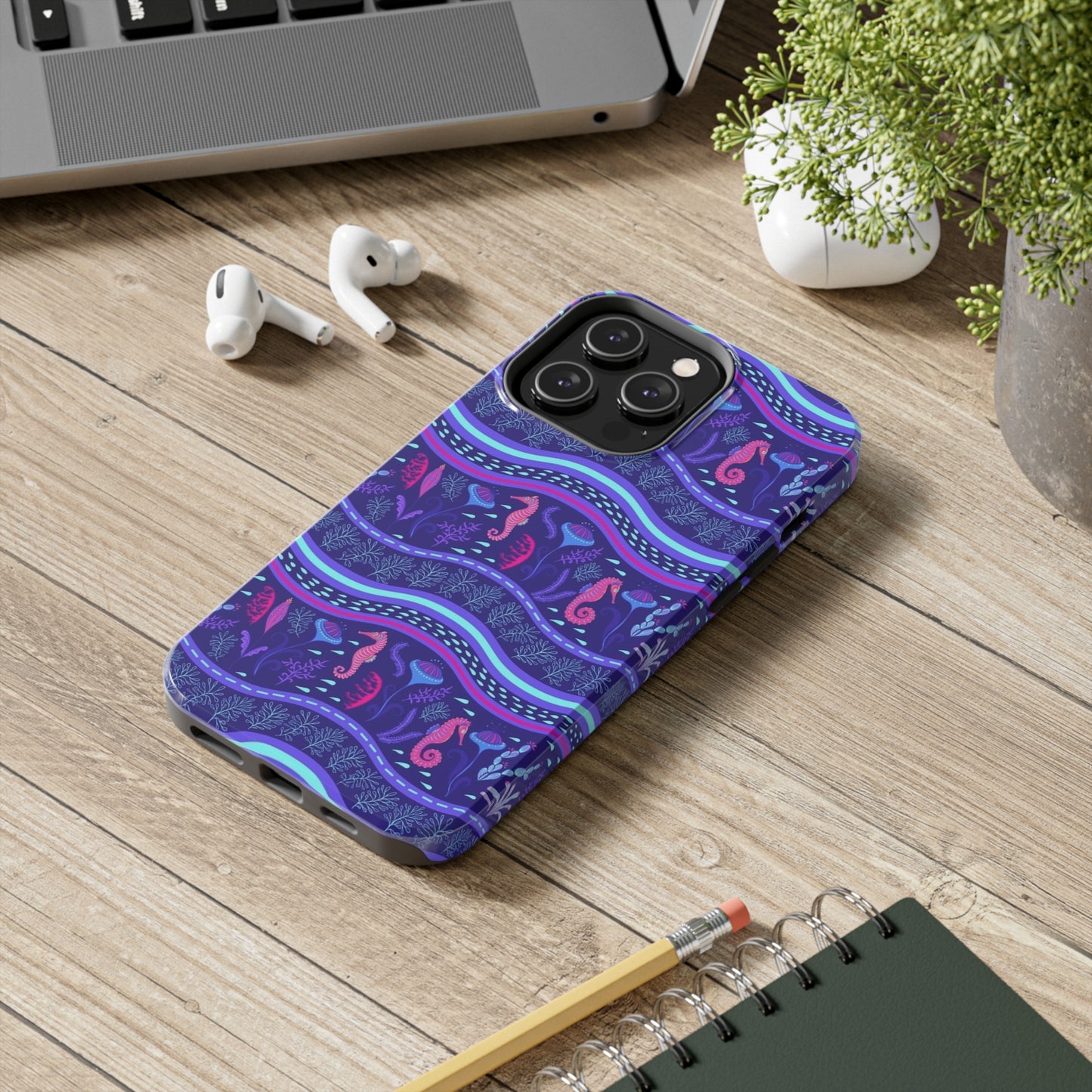 Sea Horse Reef  phone case for iPhone / summer collection Tough Phone Cases, Case-Mate