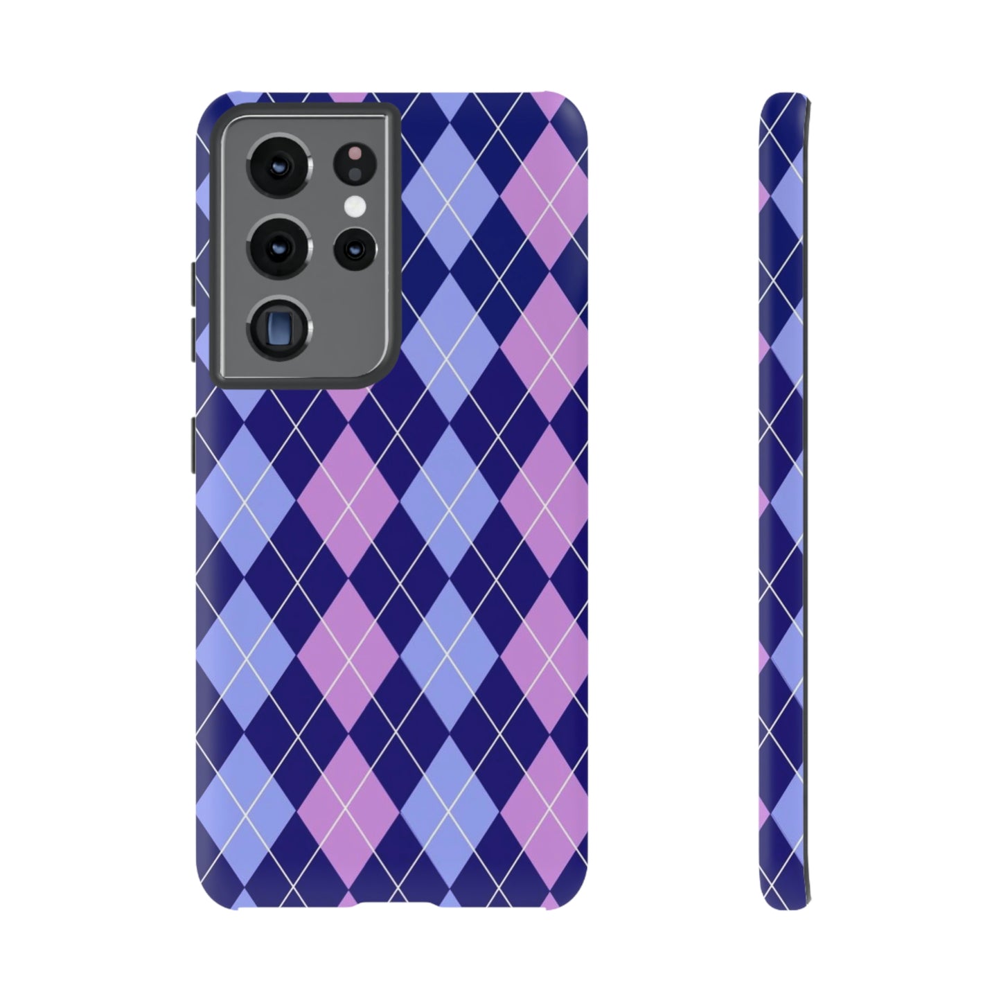 Purple sweater phone case/ for Samsung & Google phone/ plaid collection/ Tough Phone Cases