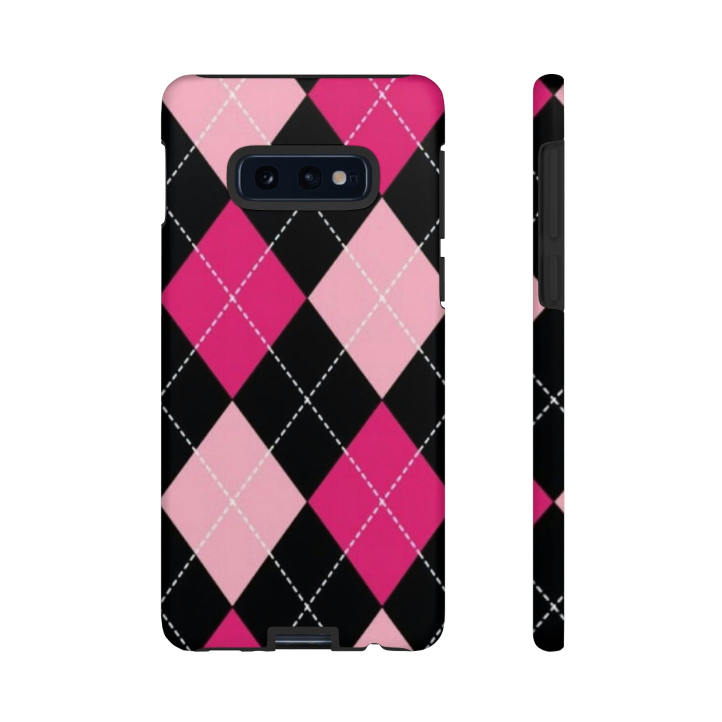 Pink Diamond phone case/ for Samsung & Google phones/ plaid collection/ Tough Phone Cases