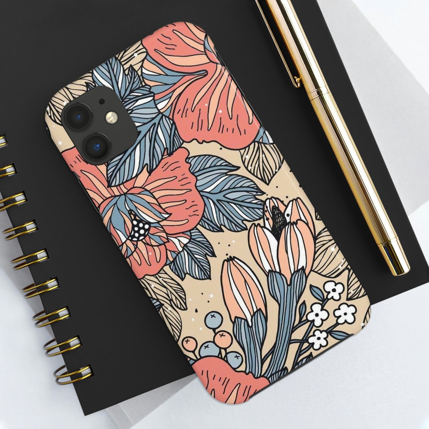 Floral phone case, for Iphone/Tough Phone Cases/