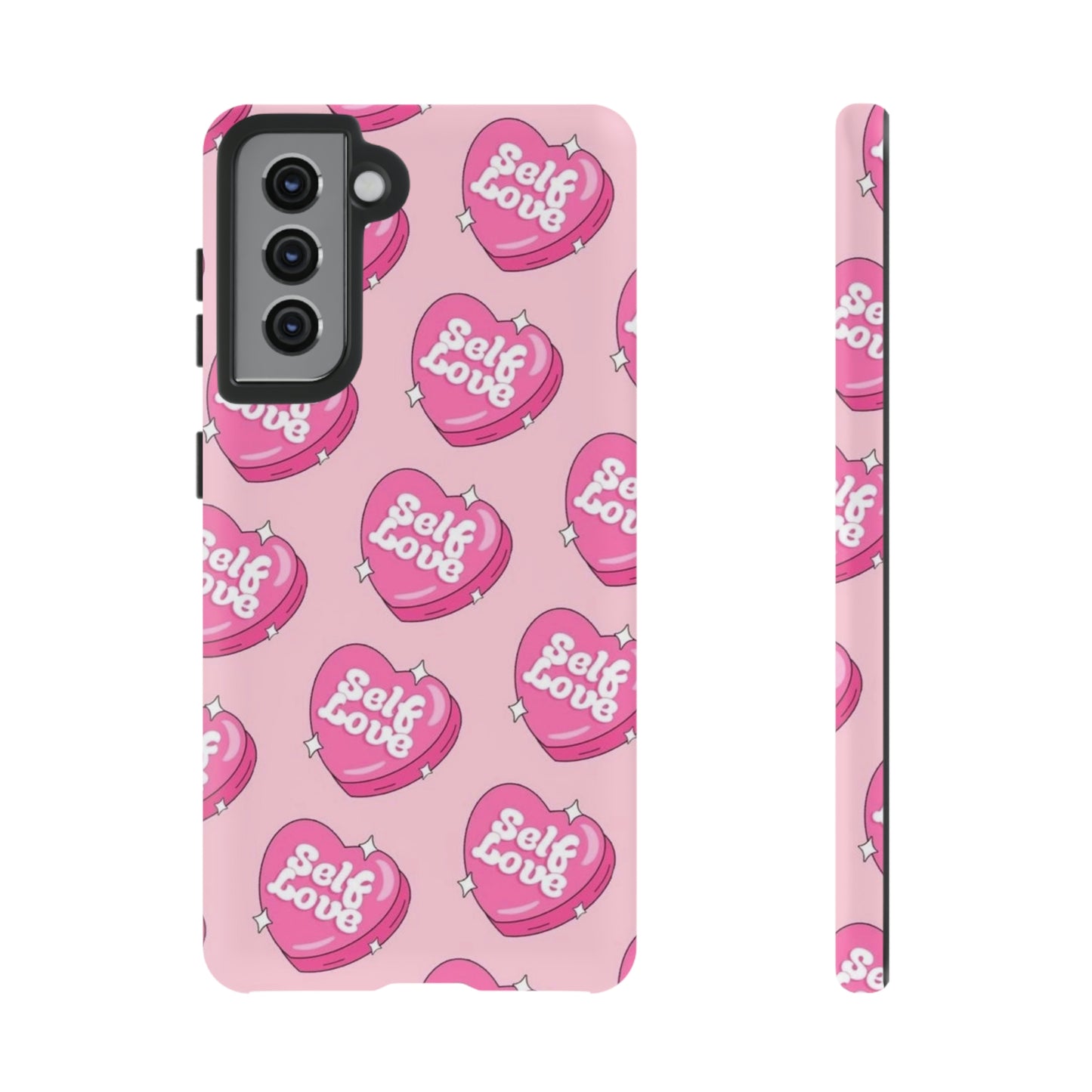 Self love phone case, for Samsung & google phones,/ heart collection/ tough case