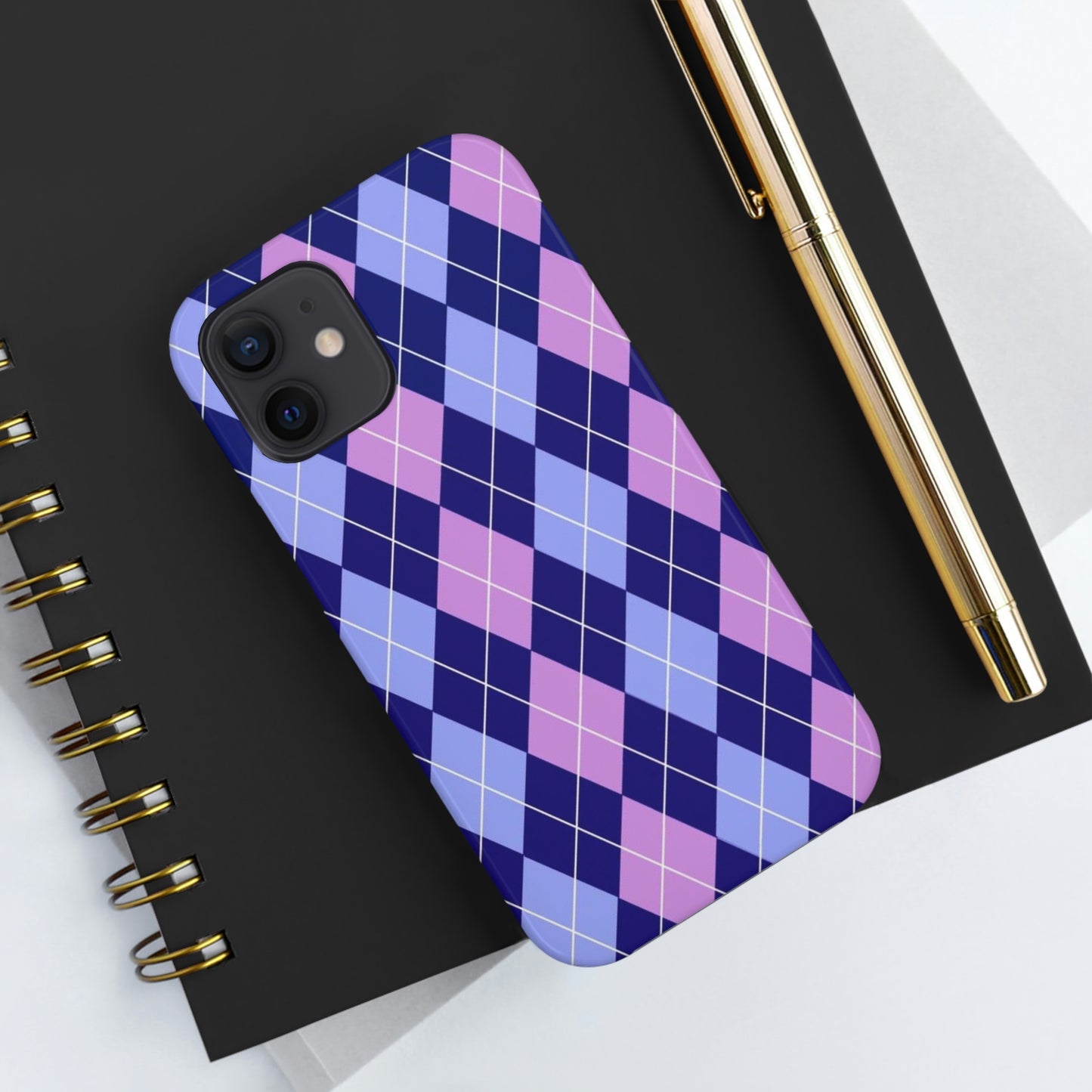 Purple plaid sweater phone case/ for iPhone/ plaid collection/ Tough Phone Cases