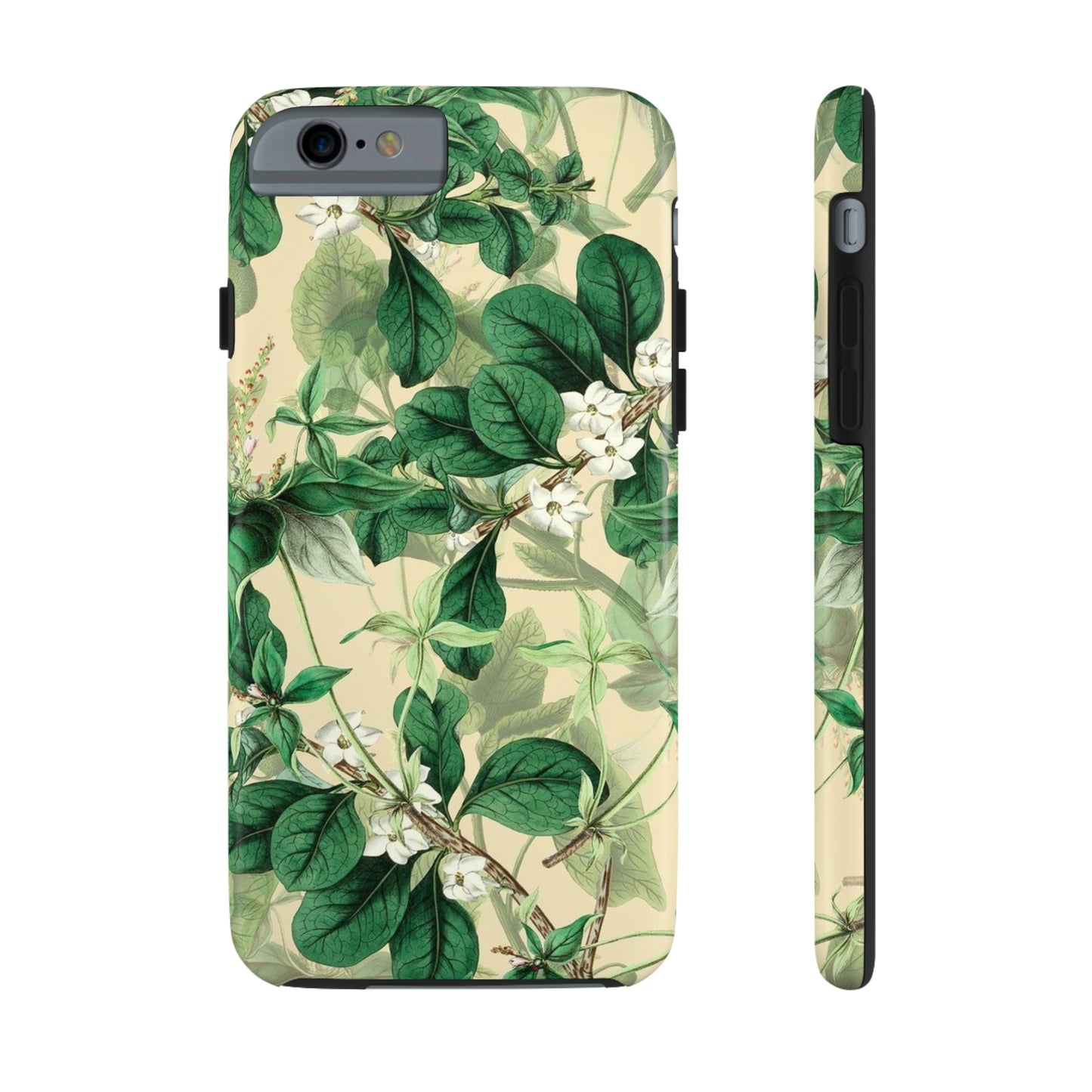 Green Petals phone case, for iPhone, Tough Phone Cases, Floral collection