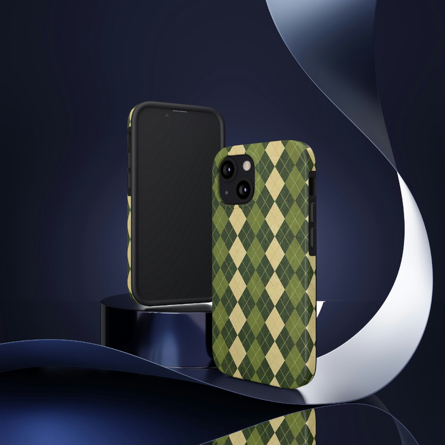 Green Plaid sweater phone case/ for iPhone/ plaid collection/ Tough Phone Cases