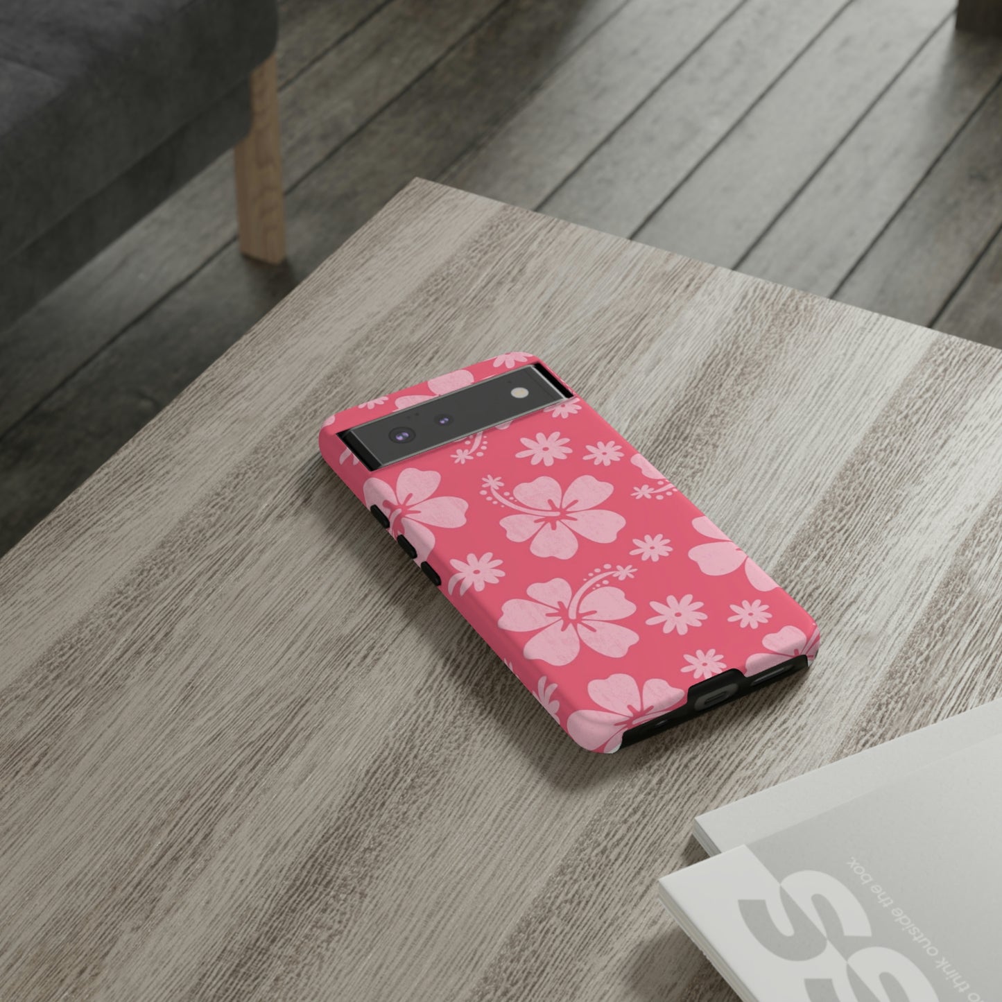 Pink hibiscus phone case/ for Samsung & Google phones /summer collection