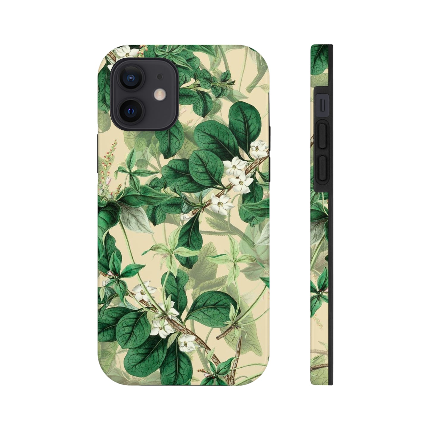 Green Petals phone case, for iPhone, Tough Phone Cases, Floral collection