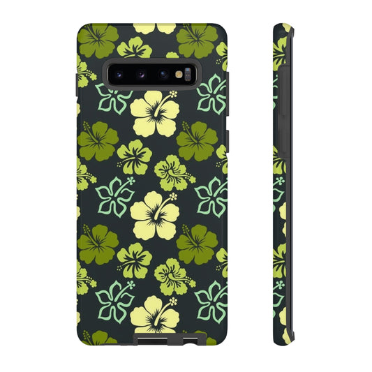 Green Hawaiian phone case for Samsung & Google phones / summer collection / Tough Cases