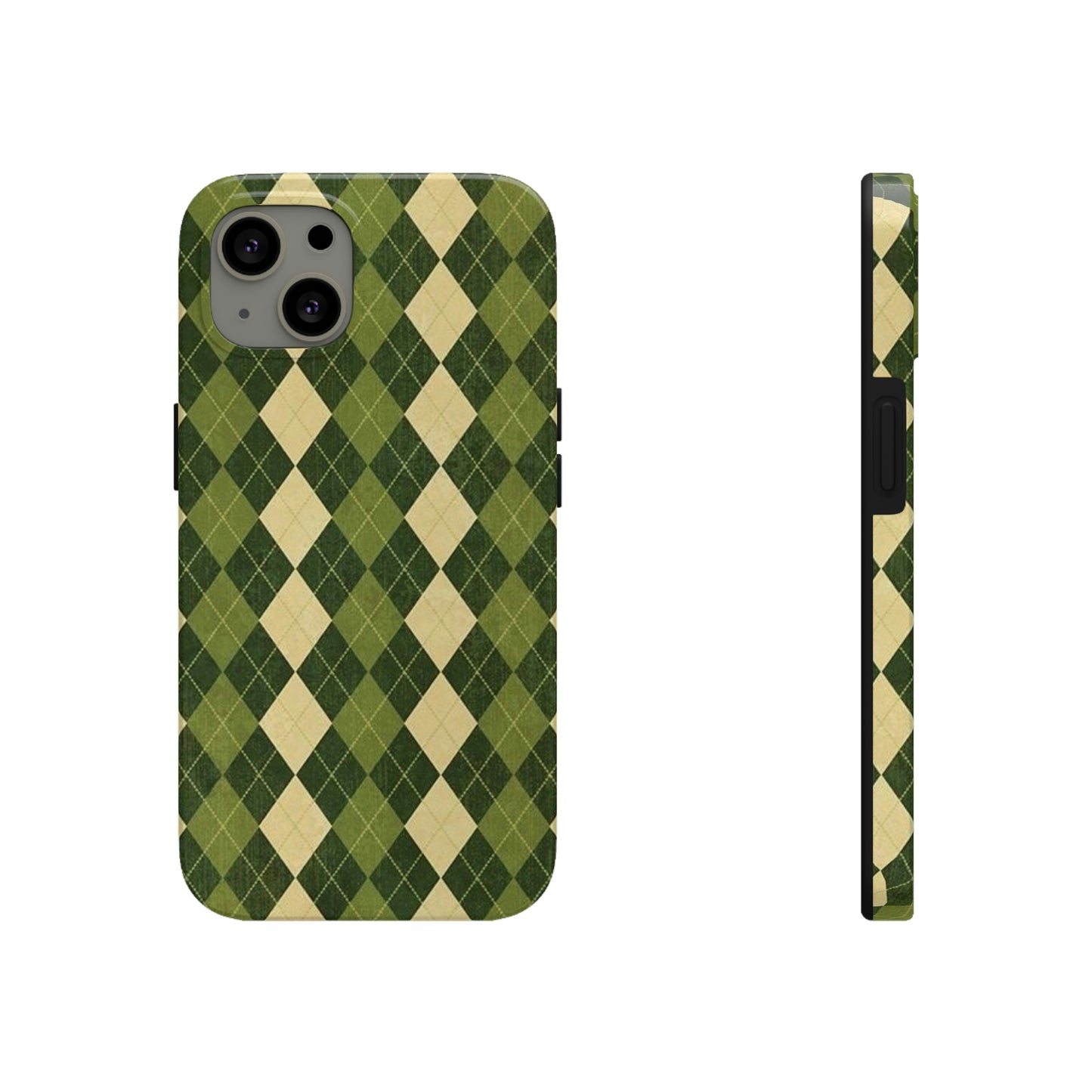 Green Plaid sweater phone case/ for iPhone/ plaid collection/ Tough Phone Cases