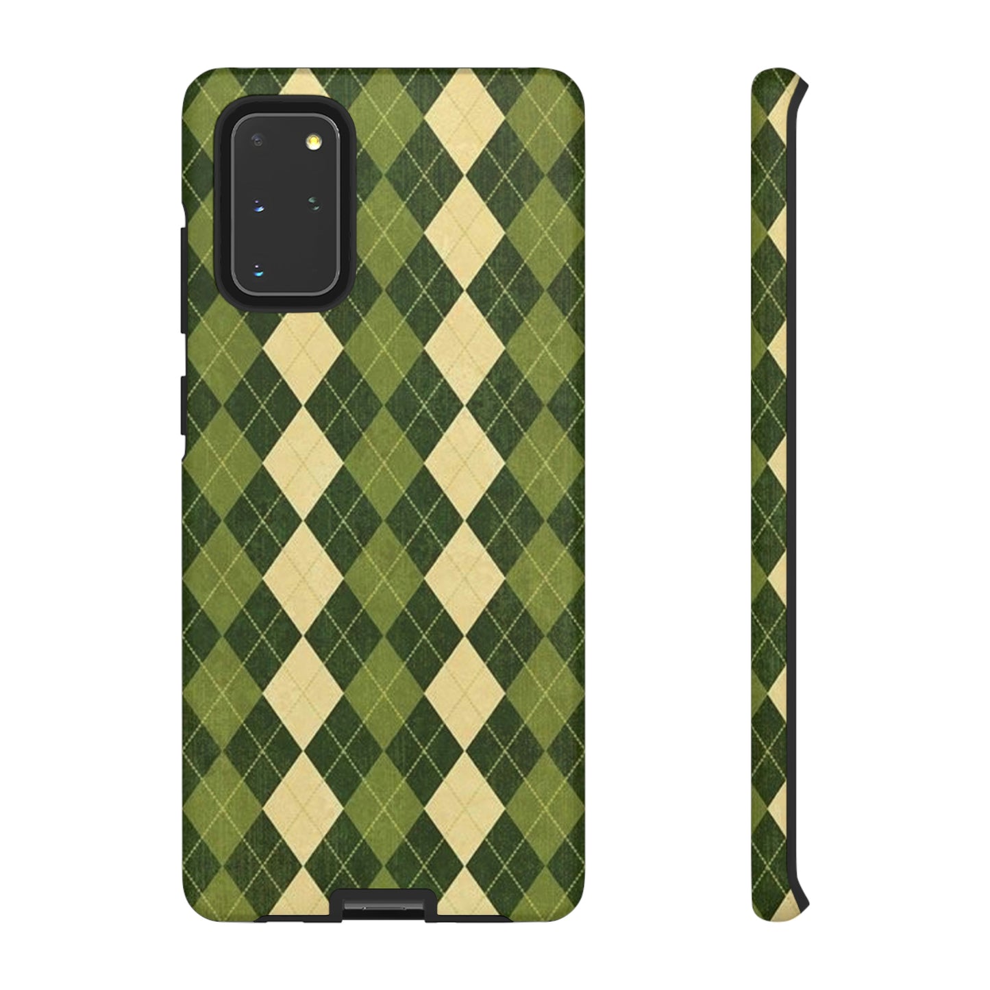 Green plaid sweater phone case/ for Samsung & Google phone/ plaid collection/ Tough Phone Cases