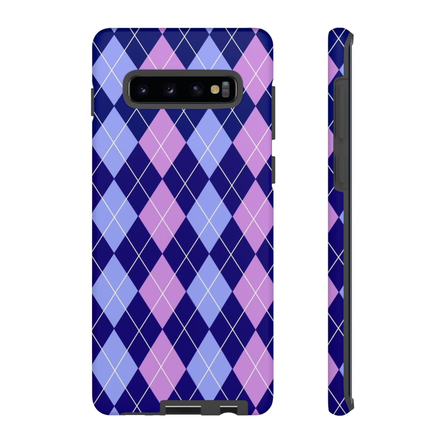 Purple sweater phone case/ for Samsung & Google phone/ plaid collection/ Tough Phone Cases