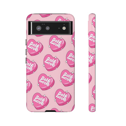 Self love phone case, for Samsung & google phones,/ heart collection/ tough case