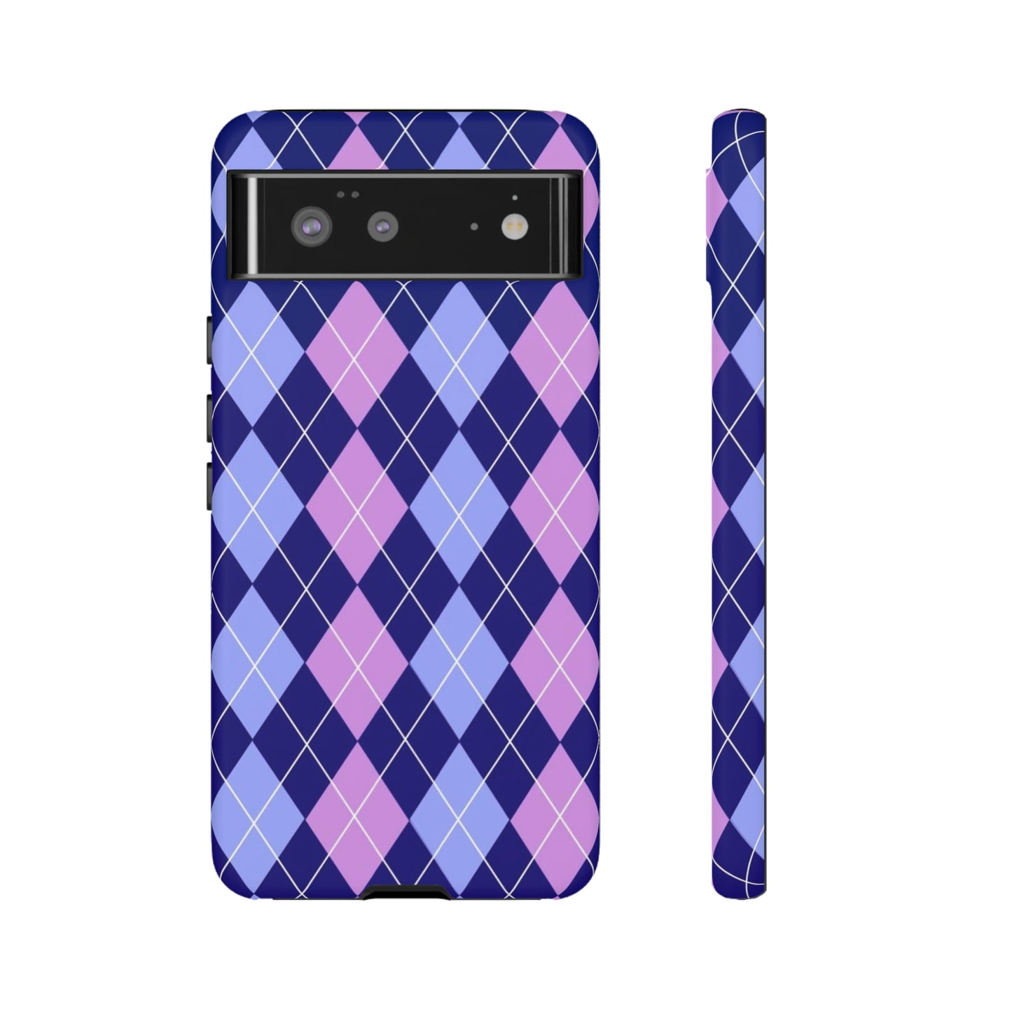 Purple sweater phone case/ for Samsung & Google phone/ plaid collection/ Tough Phone Cases