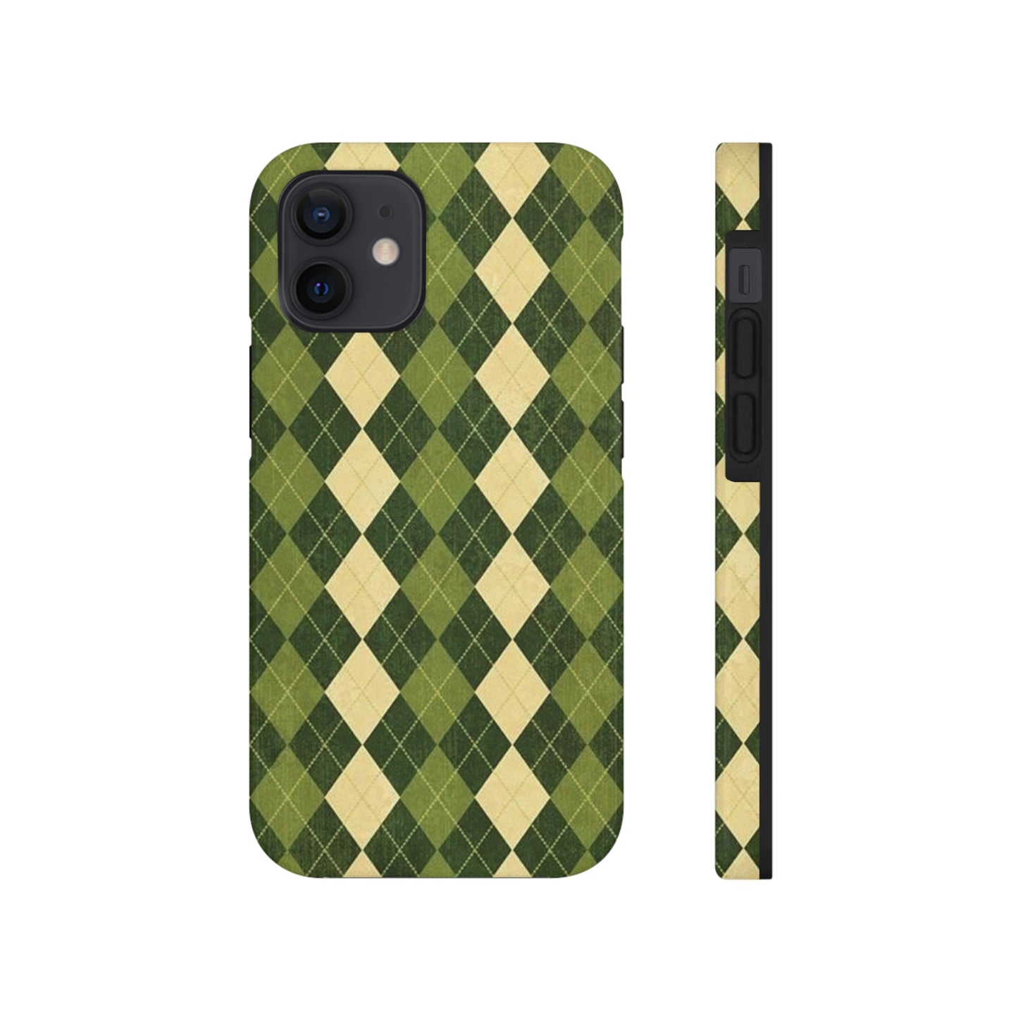 Green Plaid sweater phone case/ for iPhone/ plaid collection/ Tough Phone Cases