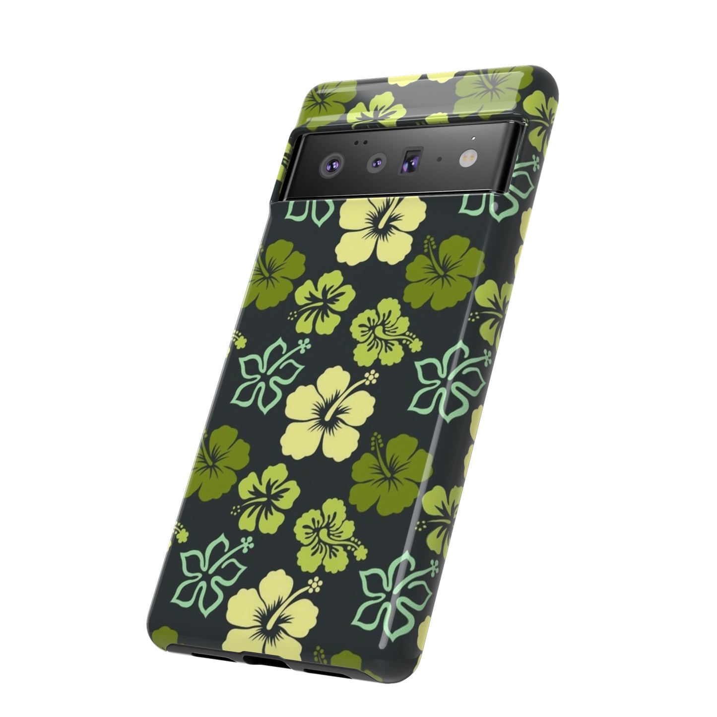 Green Hawaiian phone case for Samsung & Google phones / summer collection / Tough Cases