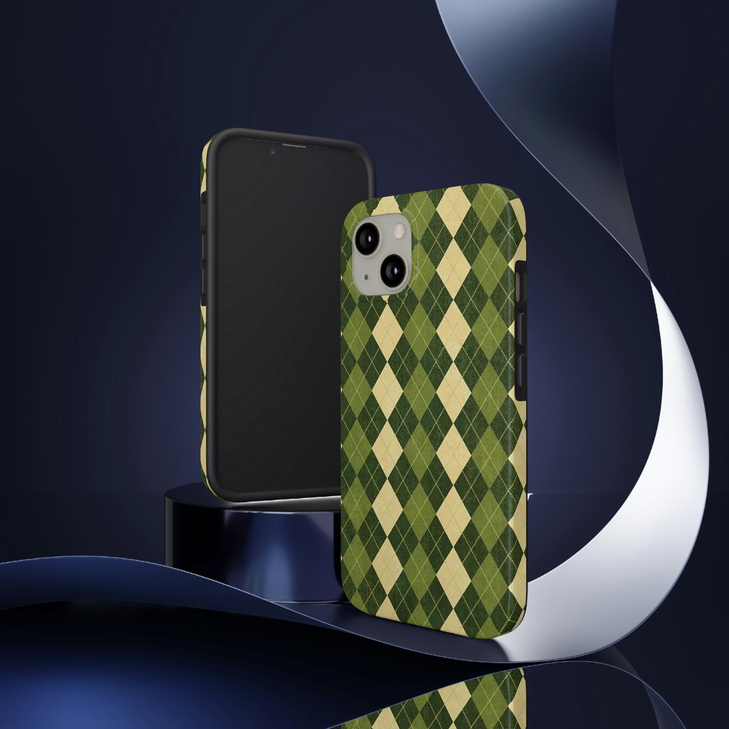 Green Plaid sweater phone case/ for iPhone/ plaid collection/ Tough Phone Cases