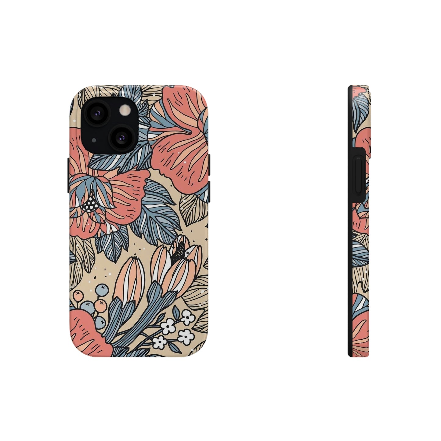 Floral phone case, for Iphone/Tough Phone Cases/