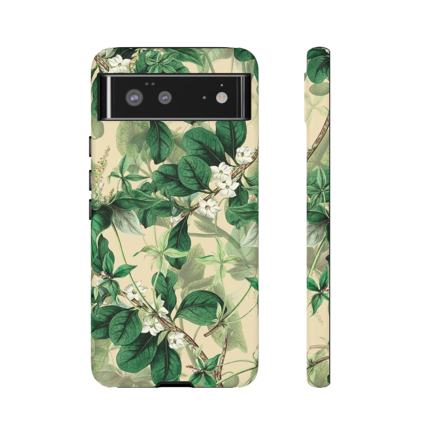 Green Petal phone case, for Samsung & Google phone./ Floral Collection