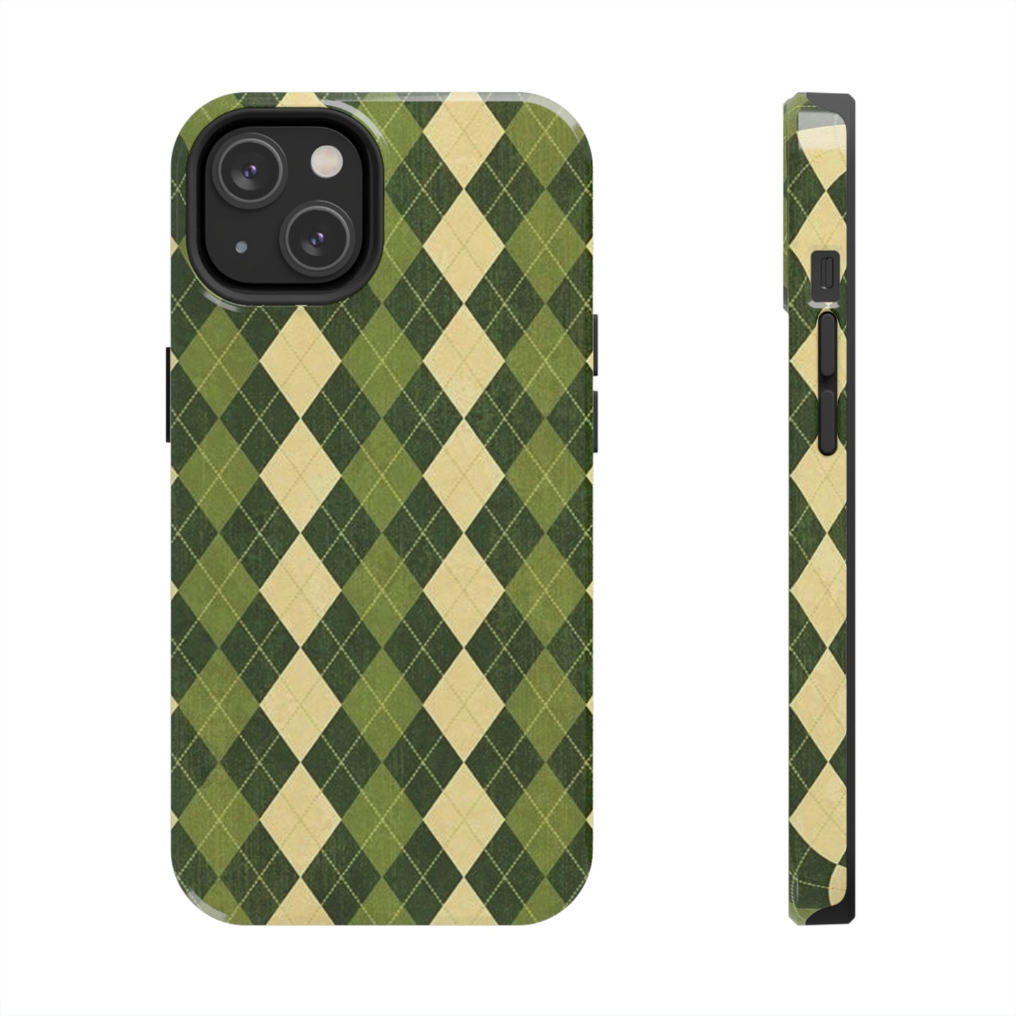 Green Plaid sweater phone case/ for iPhone/ plaid collection/ Tough Phone Cases