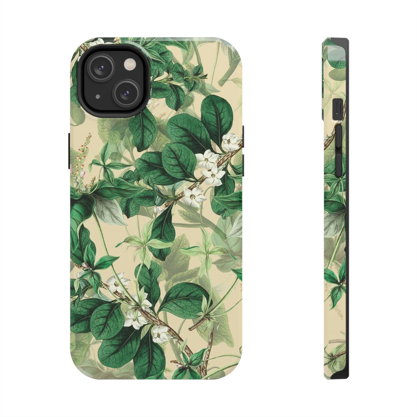 Green Petals phone case, for iPhone, Tough Phone Cases, Floral collection