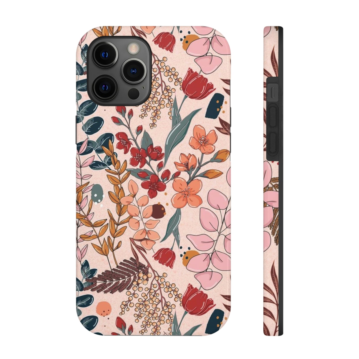 Pink Floral phone case, for iPhone/Tough Phone Cases/ Floral Collection