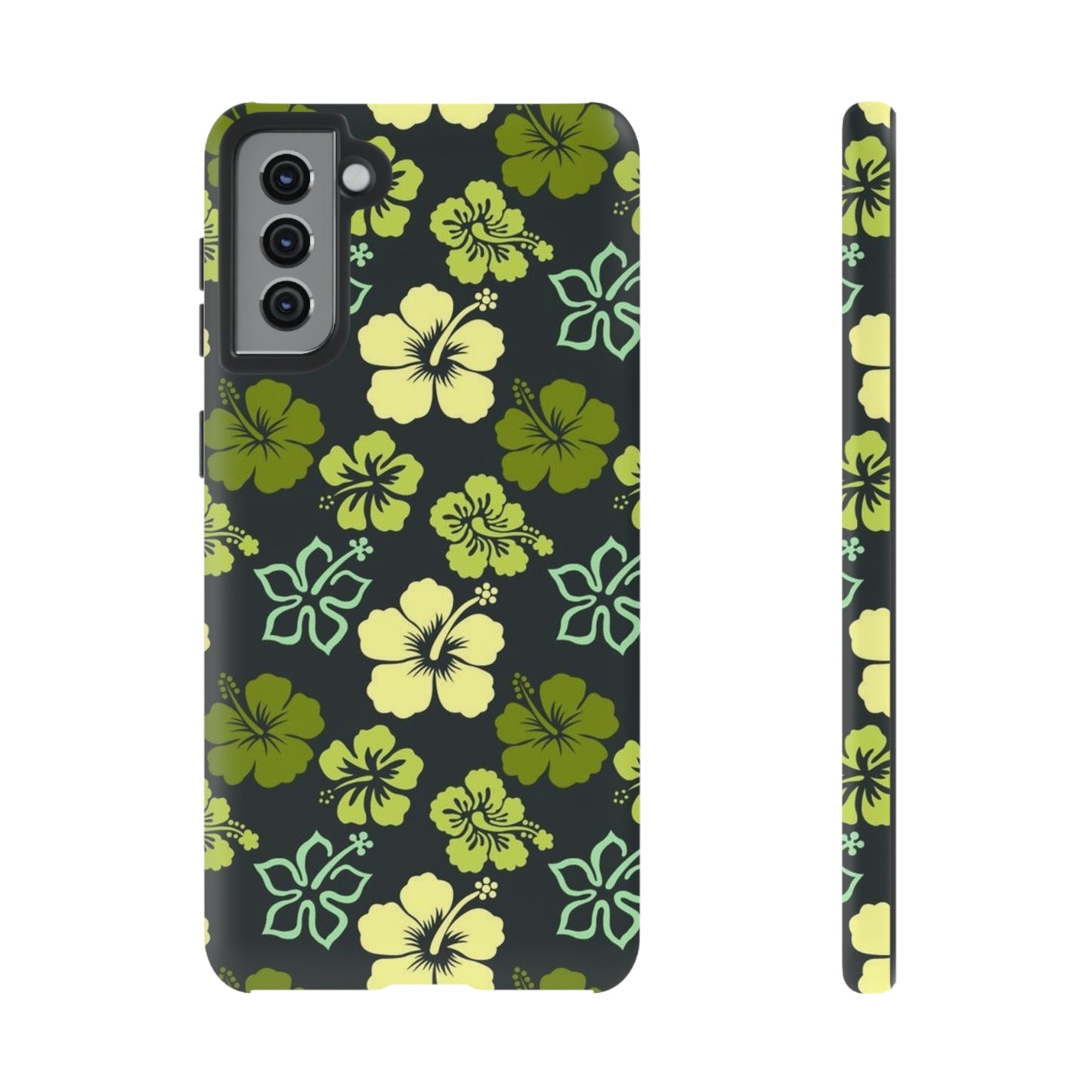 Green Hawaiian phone case for Samsung & Google phones / summer collection / Tough Cases