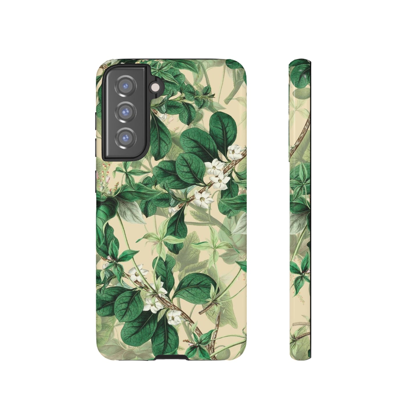 Green Petal phone case, for Samsung & Google phone./ Floral Collection