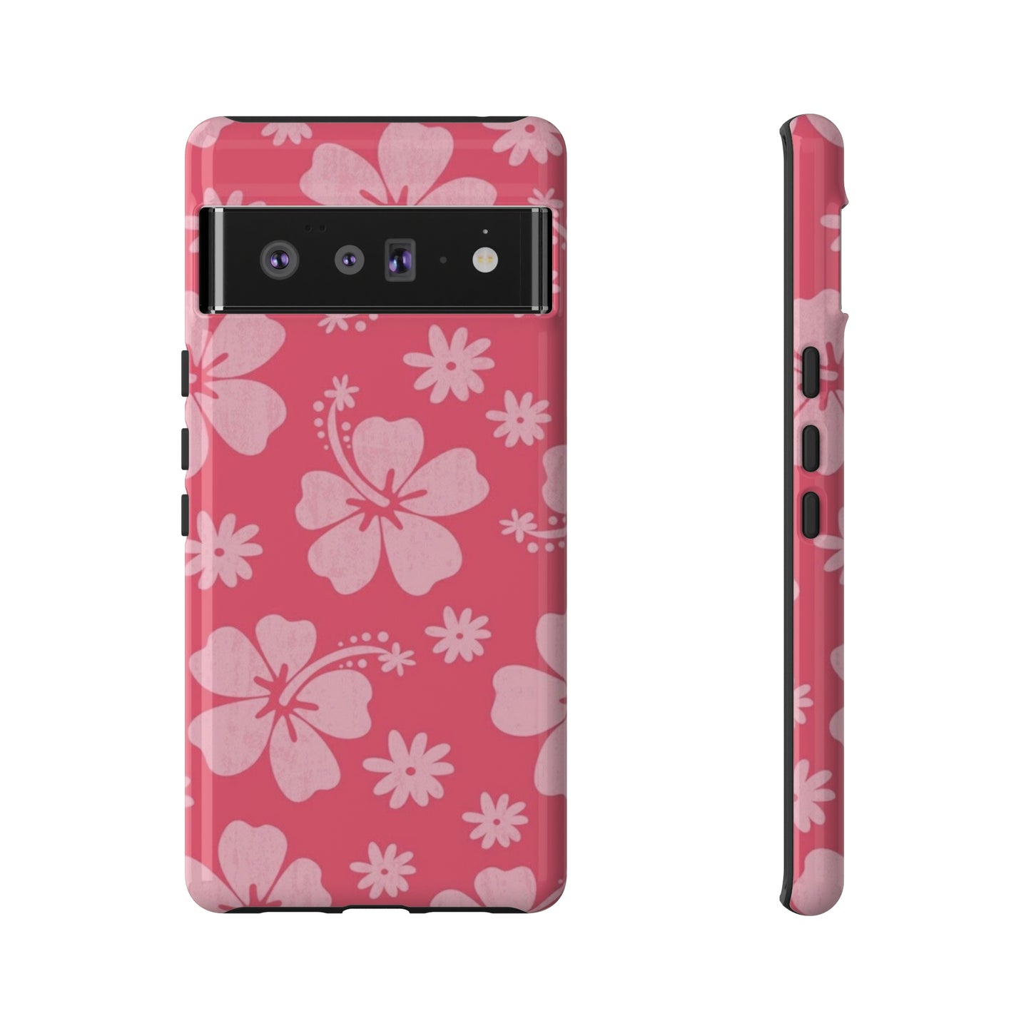 Pink hibiscus phone case/ for Samsung & Google phones /summer collection